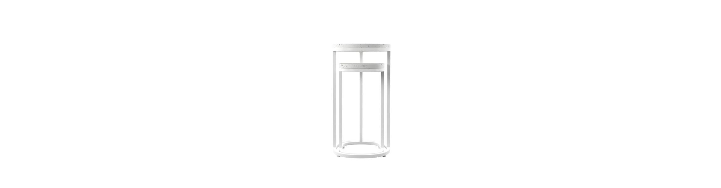 Vicanno Terrazzo Outdoor Nesting Tables – 2 Piece Set