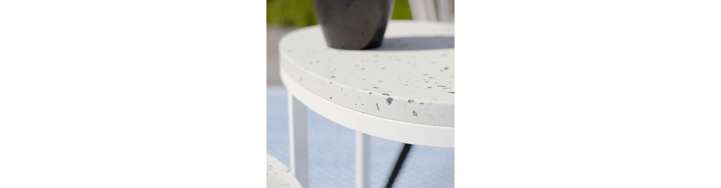 Vicanno Terrazzo Outdoor Nesting Tables – 2 Piece Set