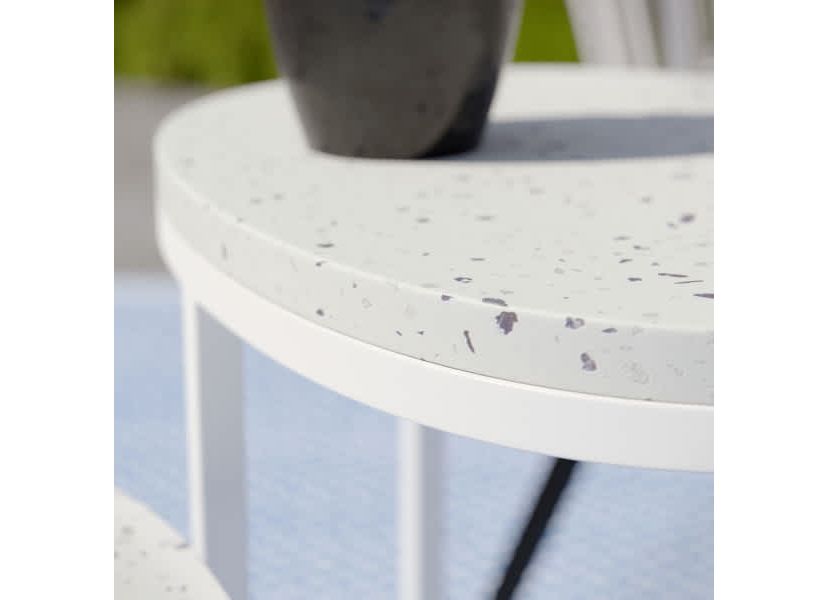 Vicanno Terrazzo Outdoor Nesting Tables – 2 Piece Set