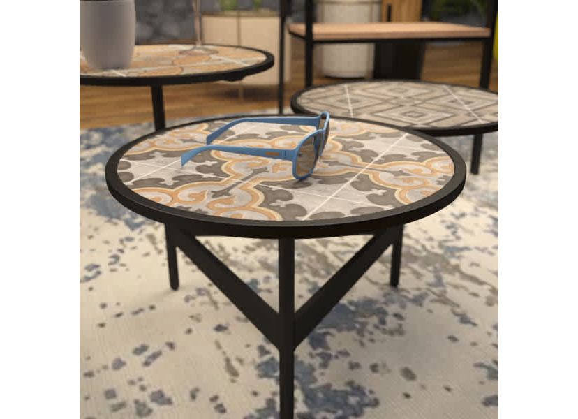 Lorengo Outdoor 3-Tier Cocktail Table