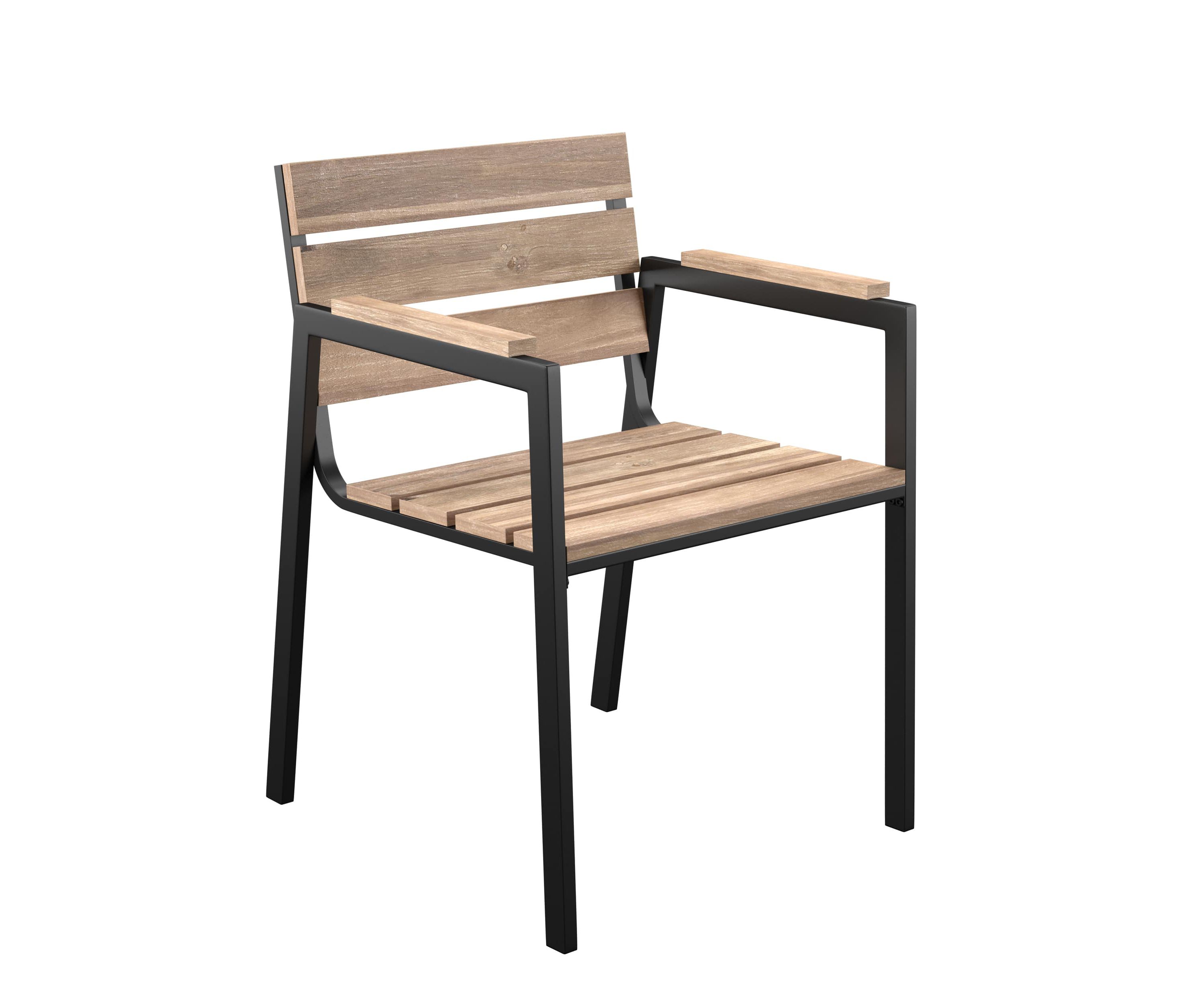Standlake Slatted Outdoor Chairs – 2 Piece Set