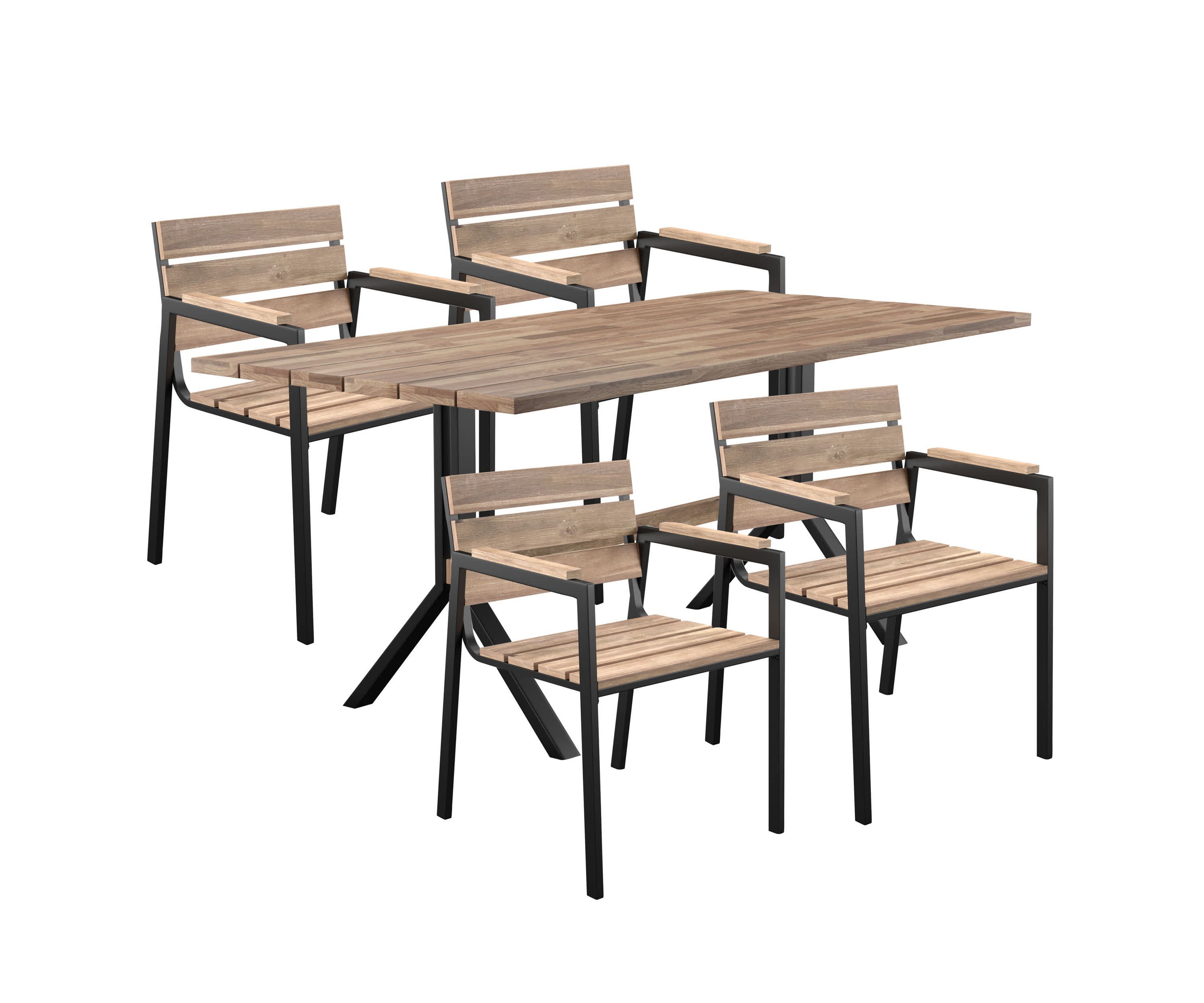 Standlake Outdoor Dining Set – 5 Piece Set