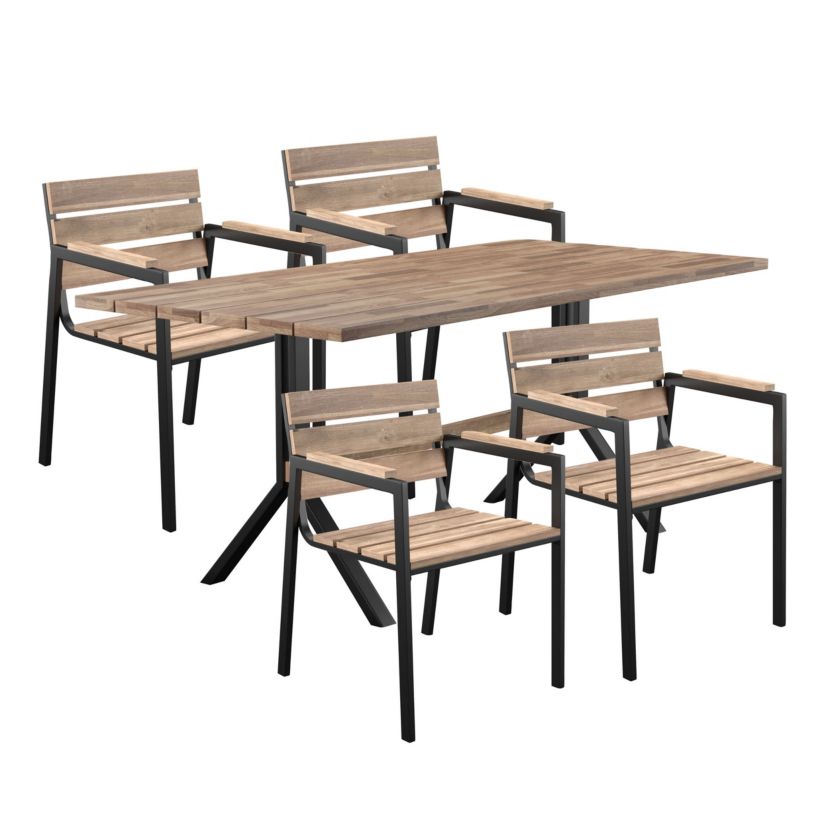 Standlake Outdoor Dining Set – 5 Piece Set