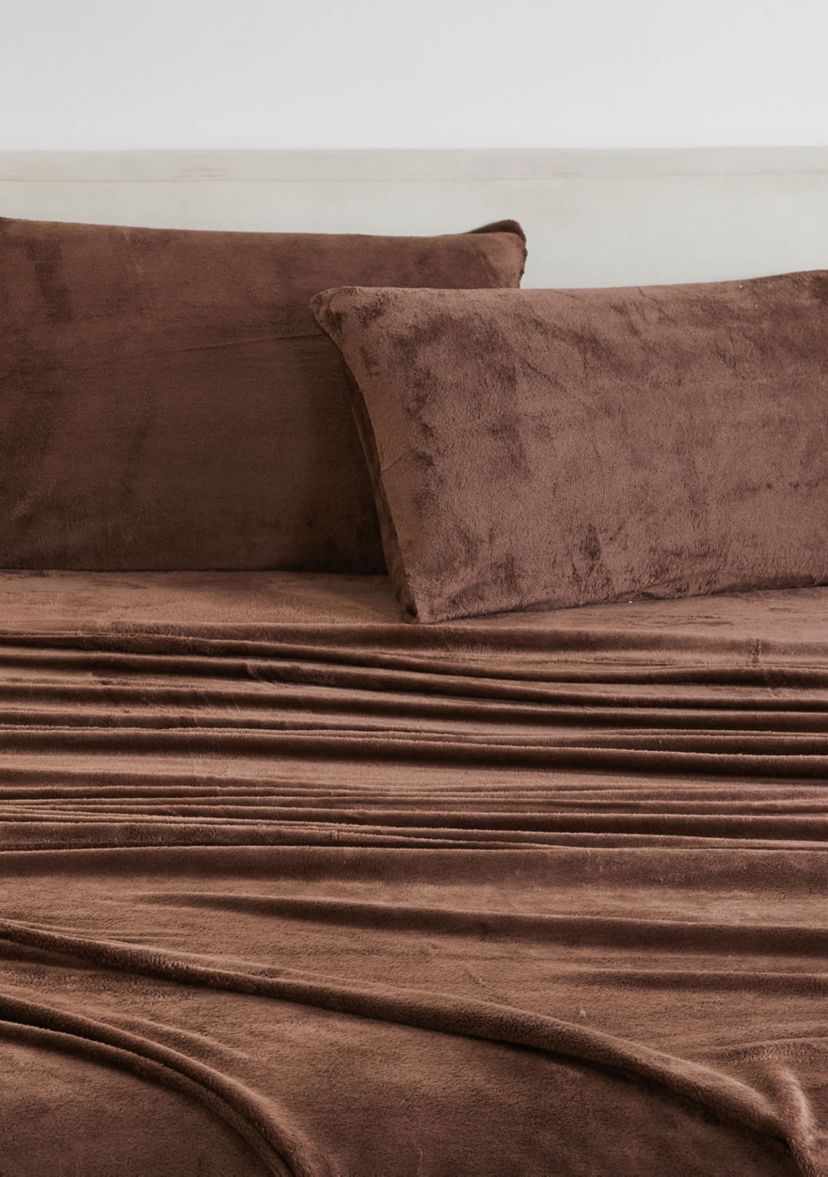 Ultra Soft Velvet Plush Solid Sheet Set