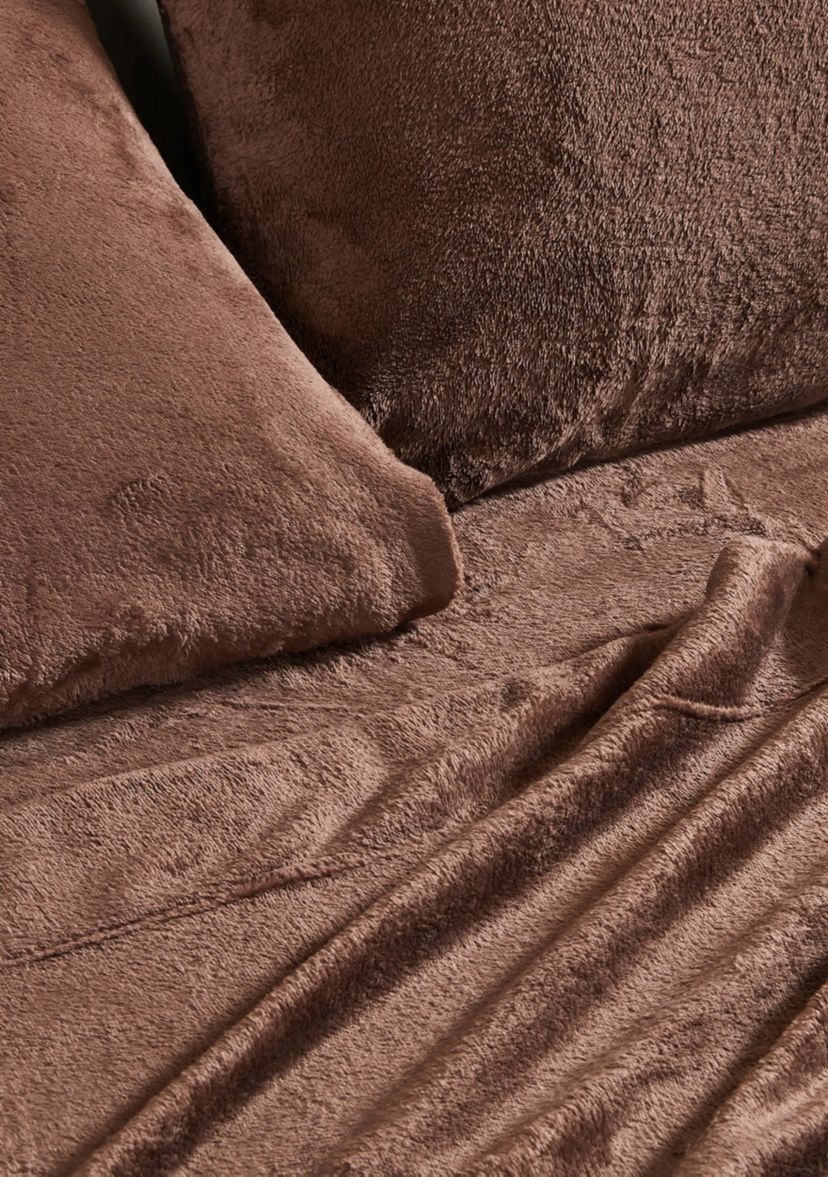 Ultra Soft Velvet Plush Solid Sheet Set