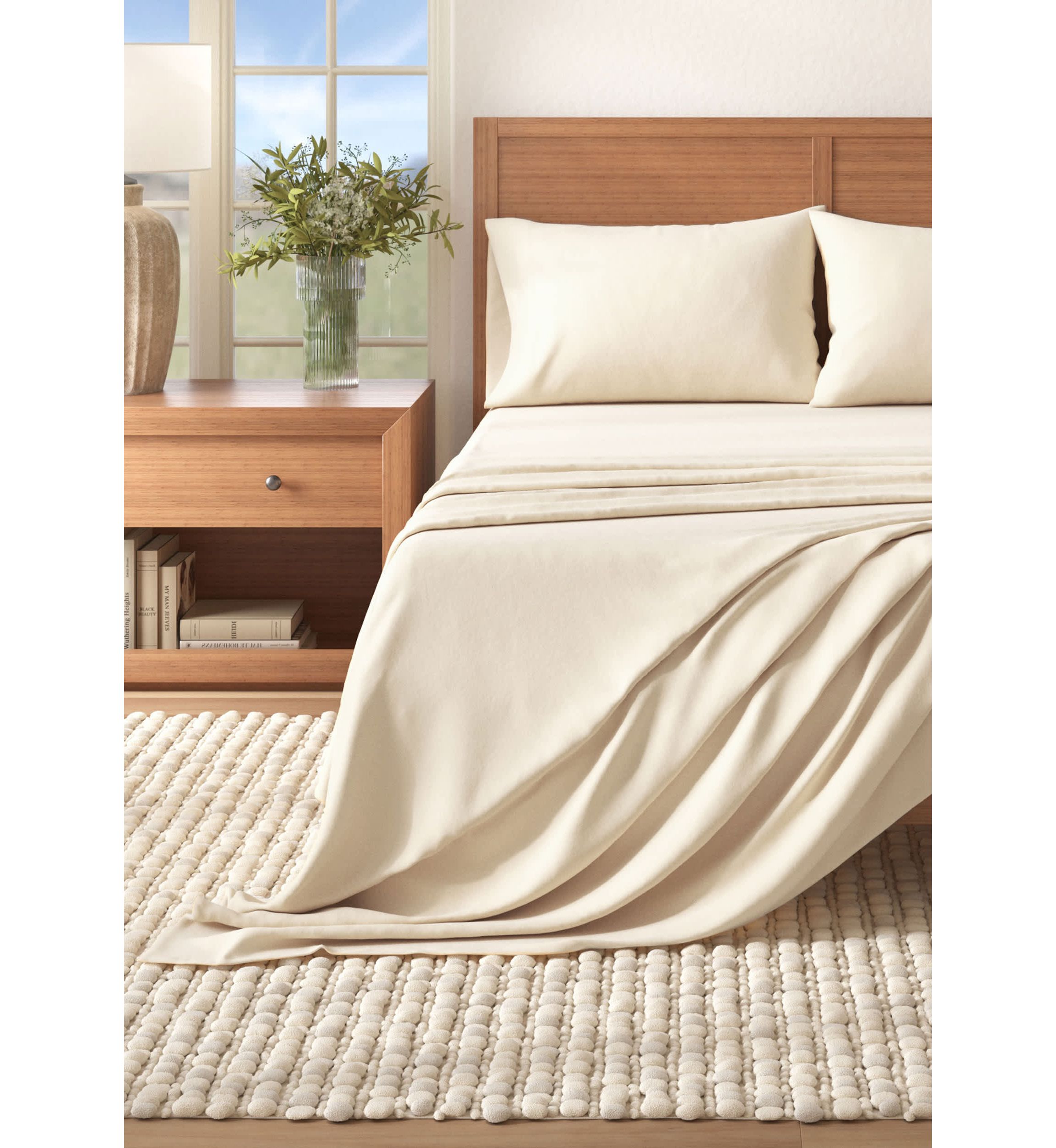Turkish Cotton Solid Flannel Sheet Set