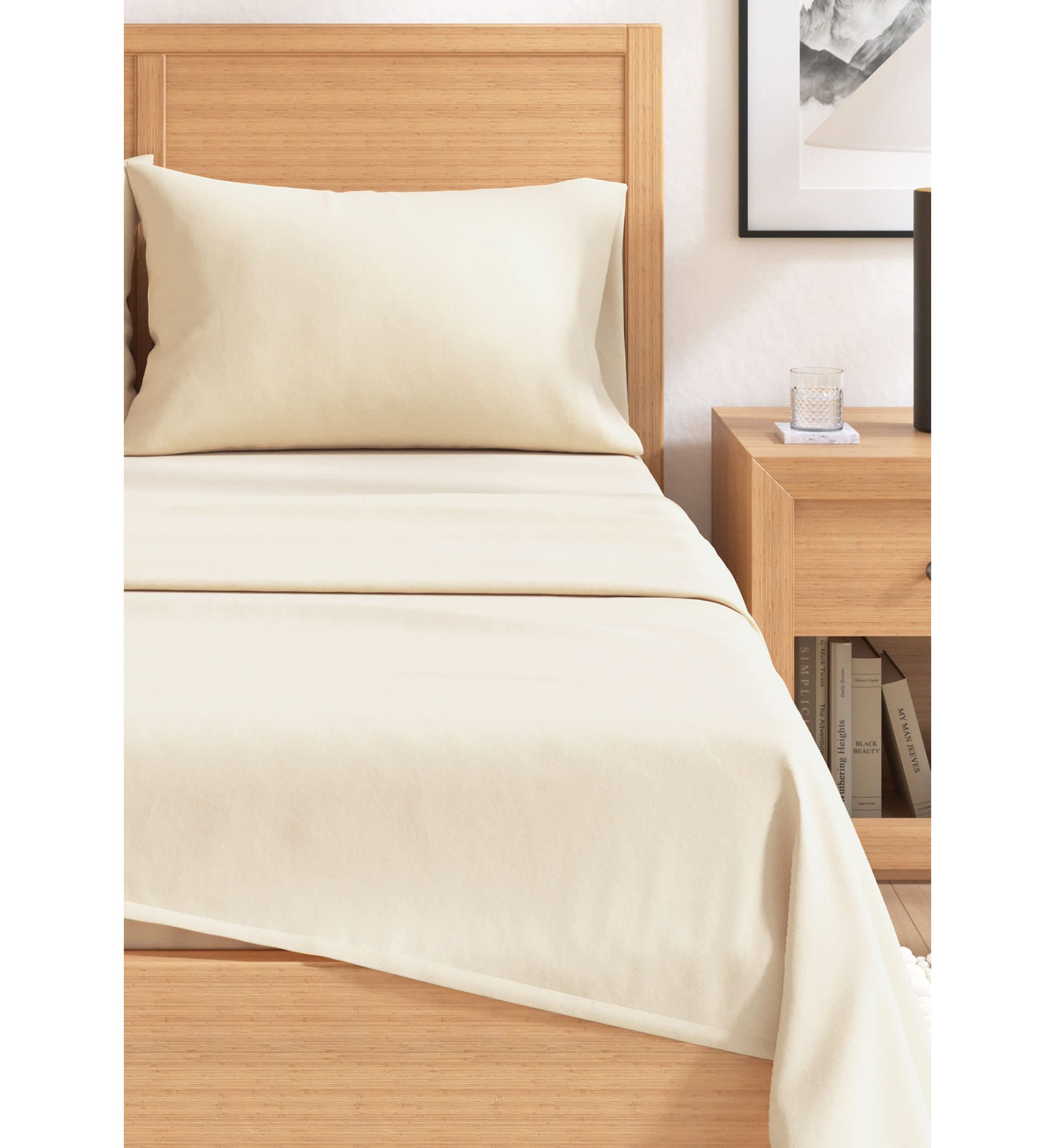 Turkish Cotton Solid Flannel Sheet Set