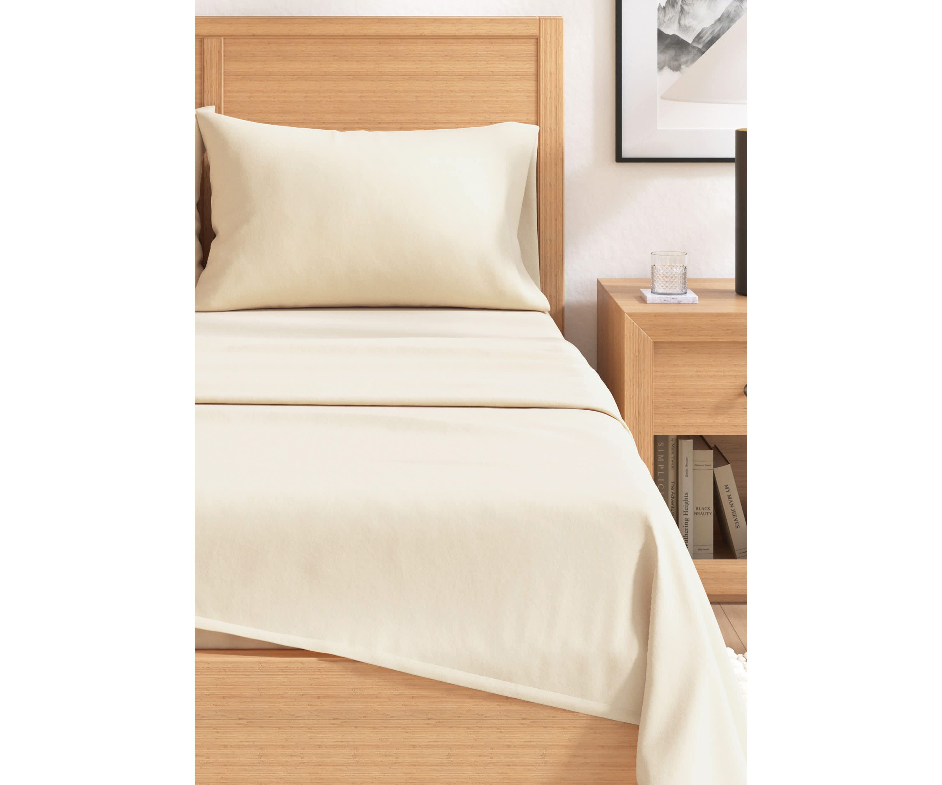 Turkish Cotton Solid Flannel Sheet Set