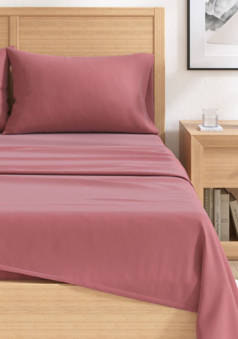 Turkish Cotton Solid Flannel Sheet Set