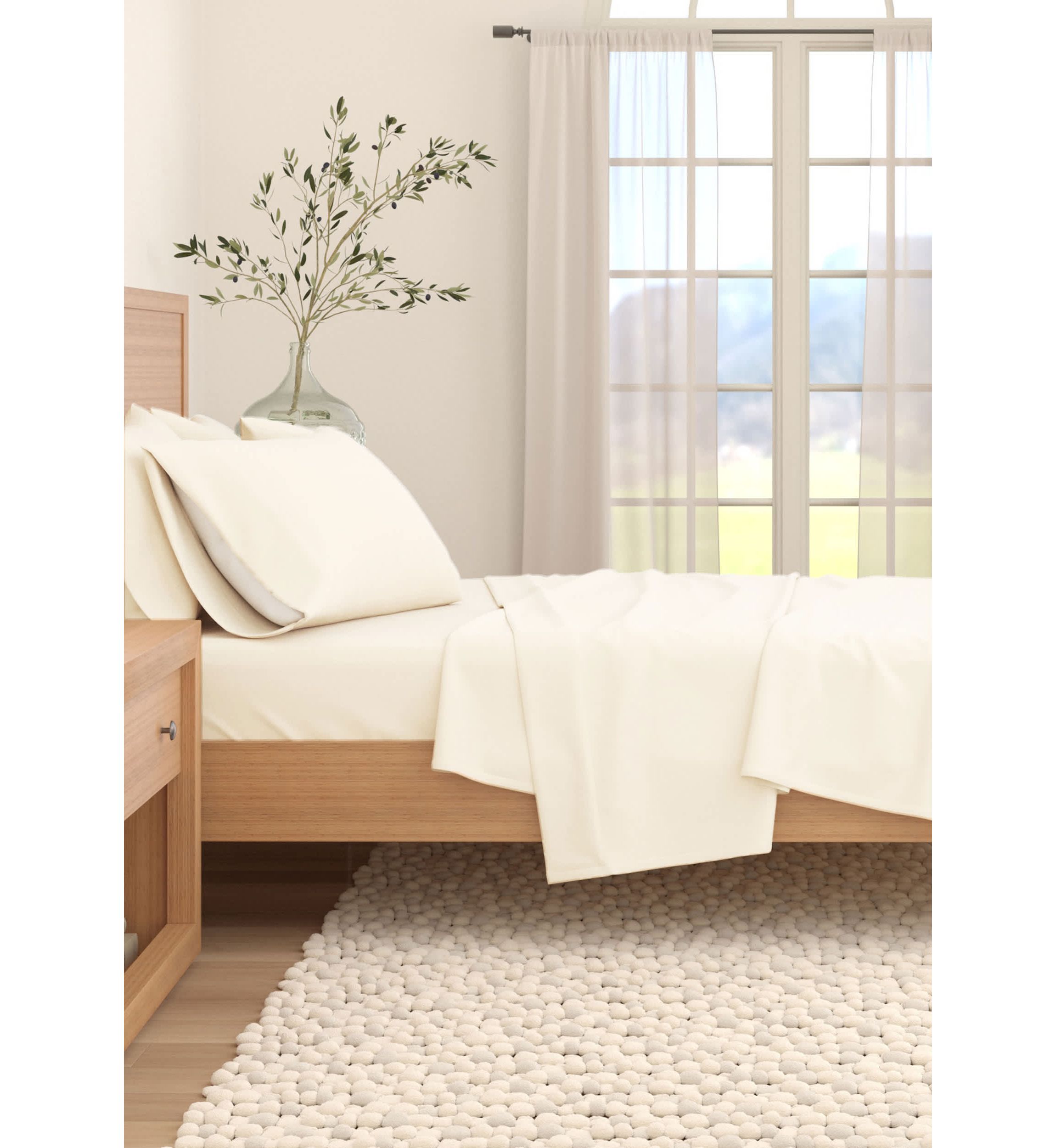 Turkish Cotton Solid Flannel Sheet Set
