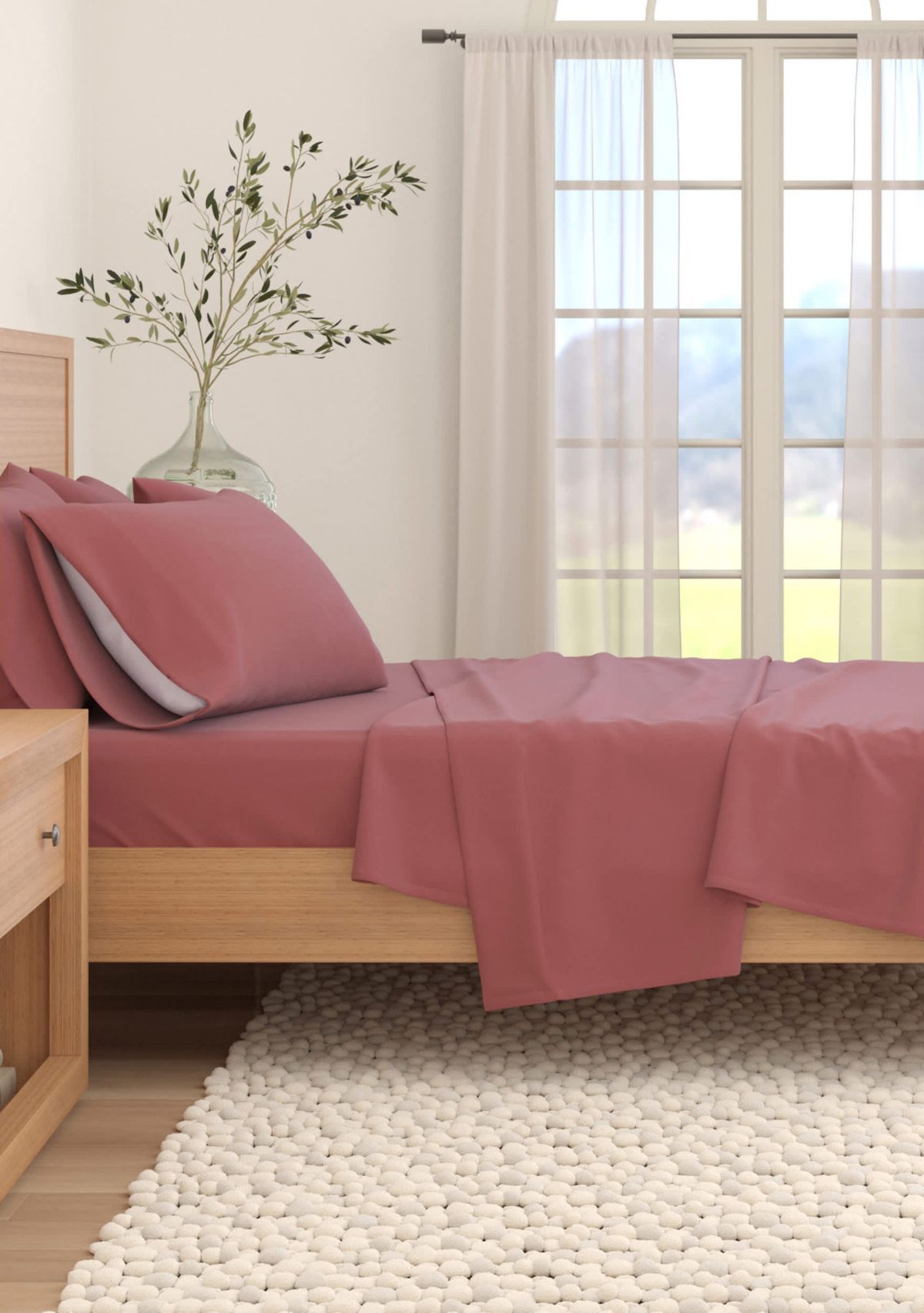 Turkish Cotton Solid Flannel Sheet Set