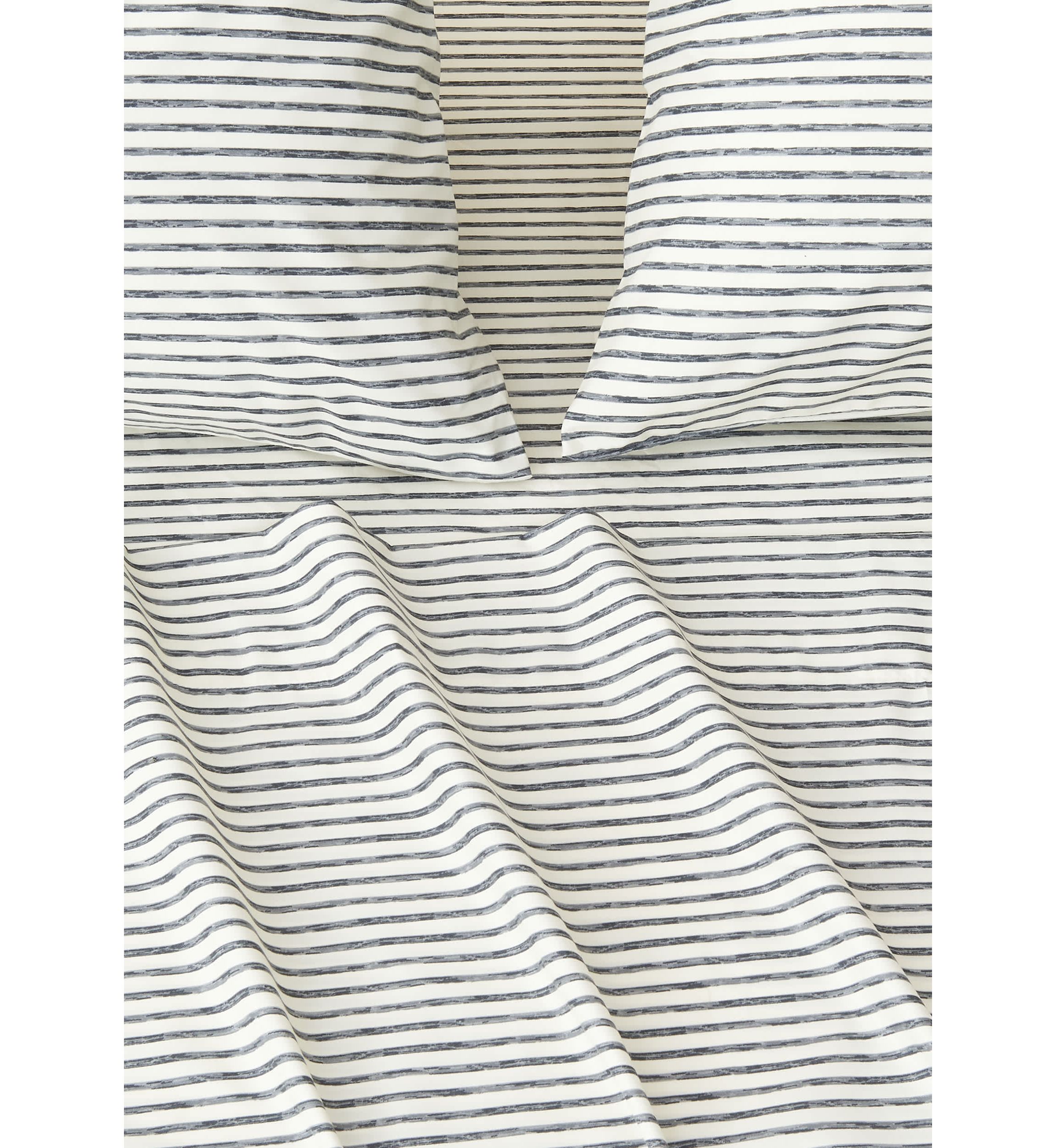 Striped Microfiber Sheet Set