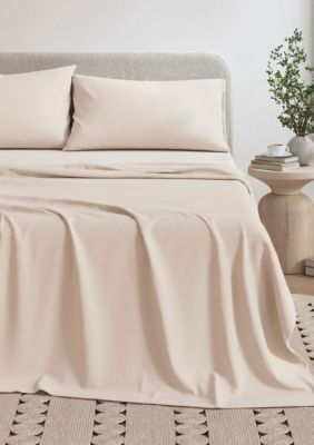 Premium Comforts Heathered Melange T-shirt Jersey Knit Cotton Sheet Set, Twin