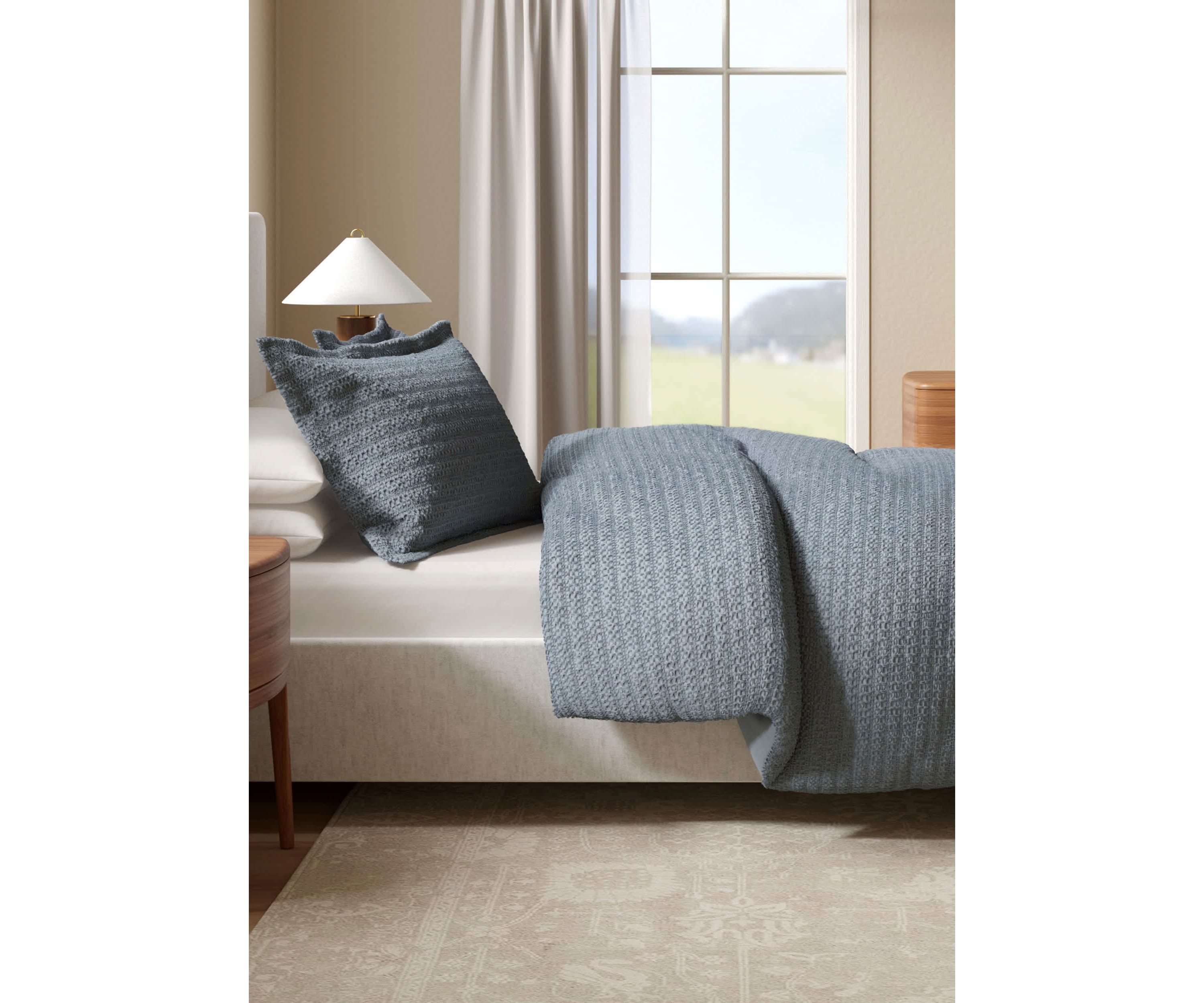 Cotton Waffle Weave Duvet Set