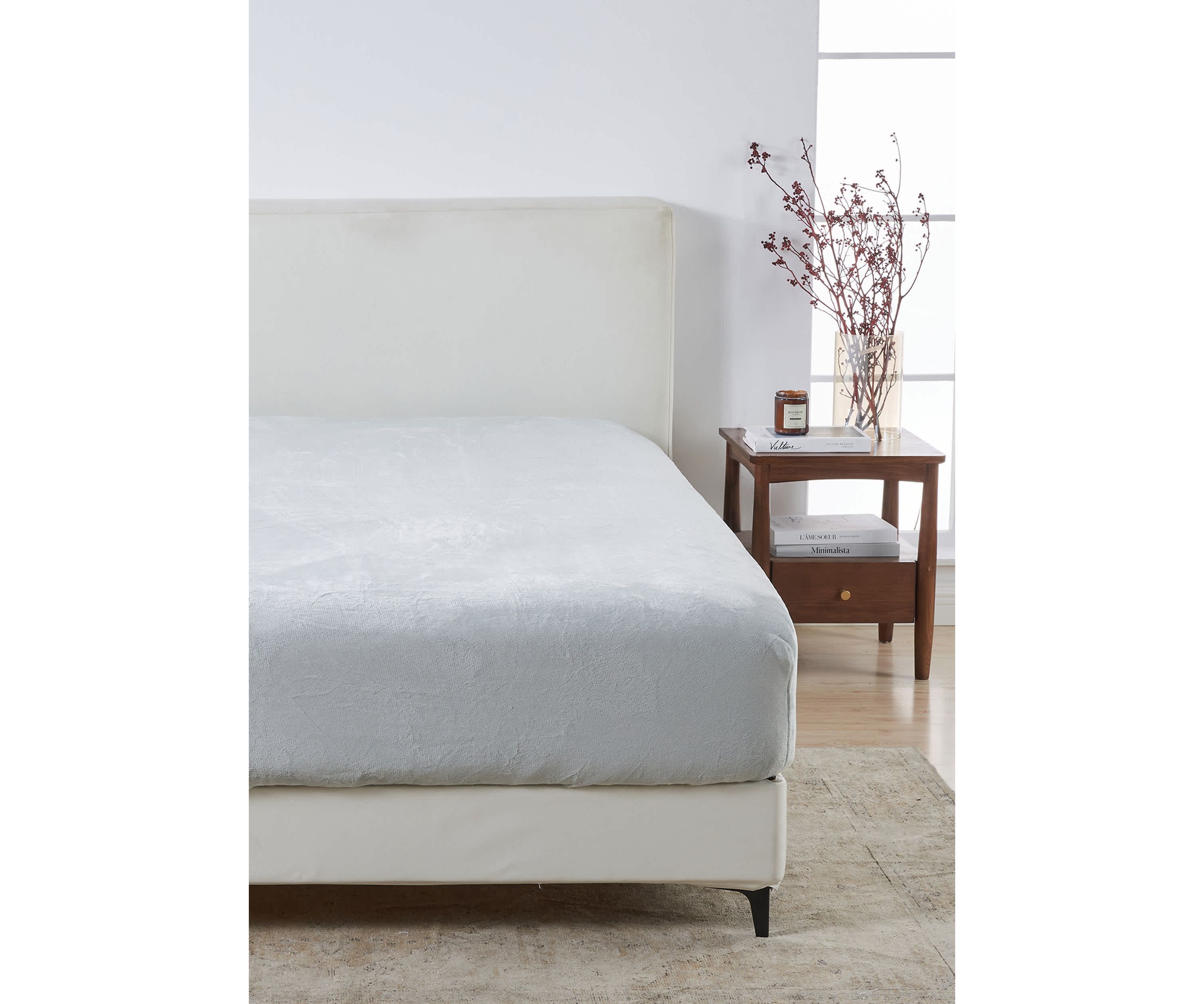 Ultra Soft Velvet Plush 1 Piece Fitted Sheet