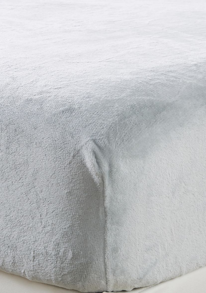 Ultra Soft Velvet Plush 1 Piece Fitted Sheet