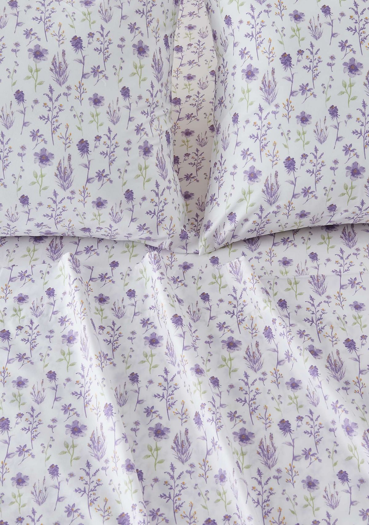 Floral Printed Microfiber Sheet Set