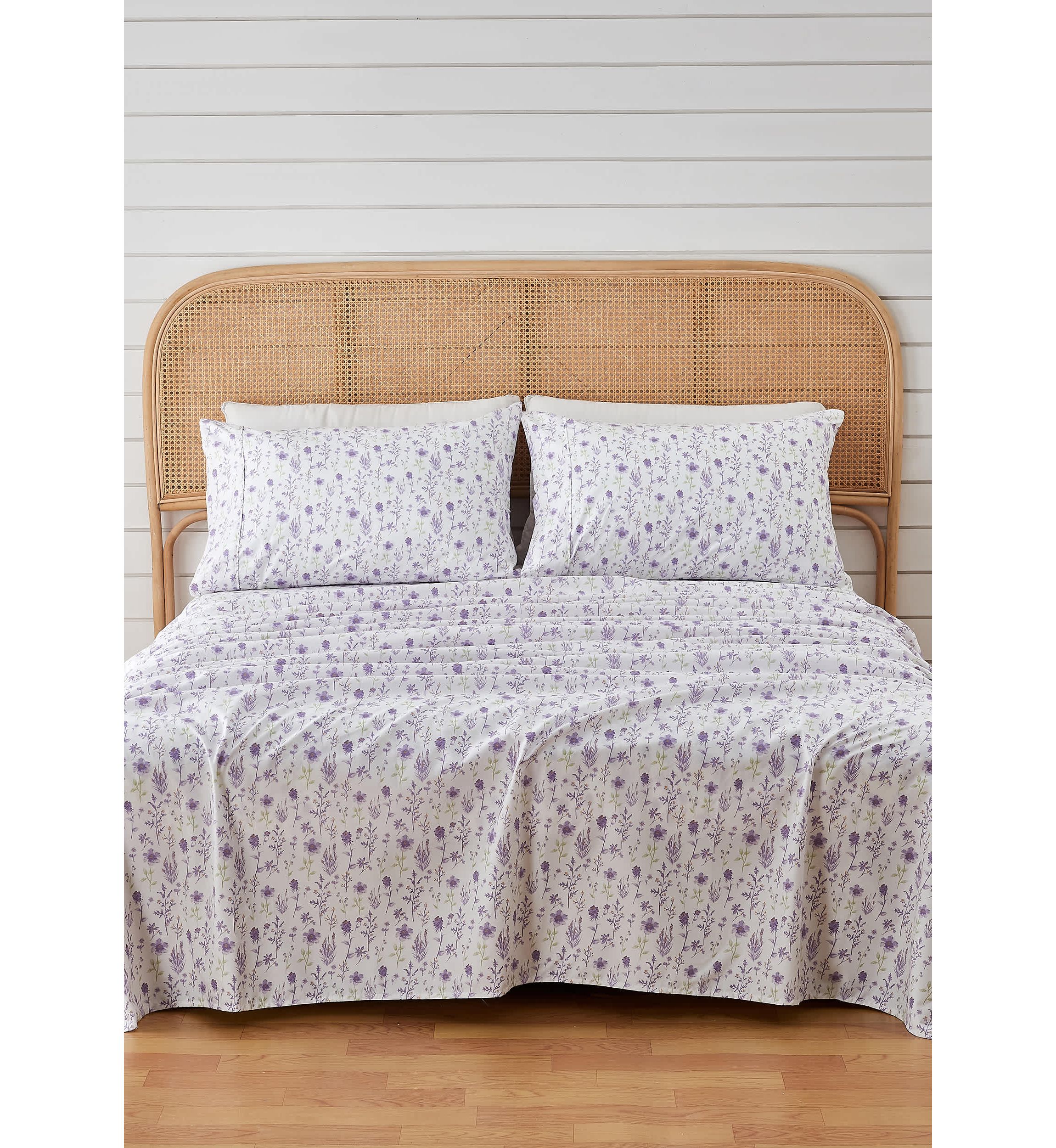 Floral Printed Microfiber Sheet Set
