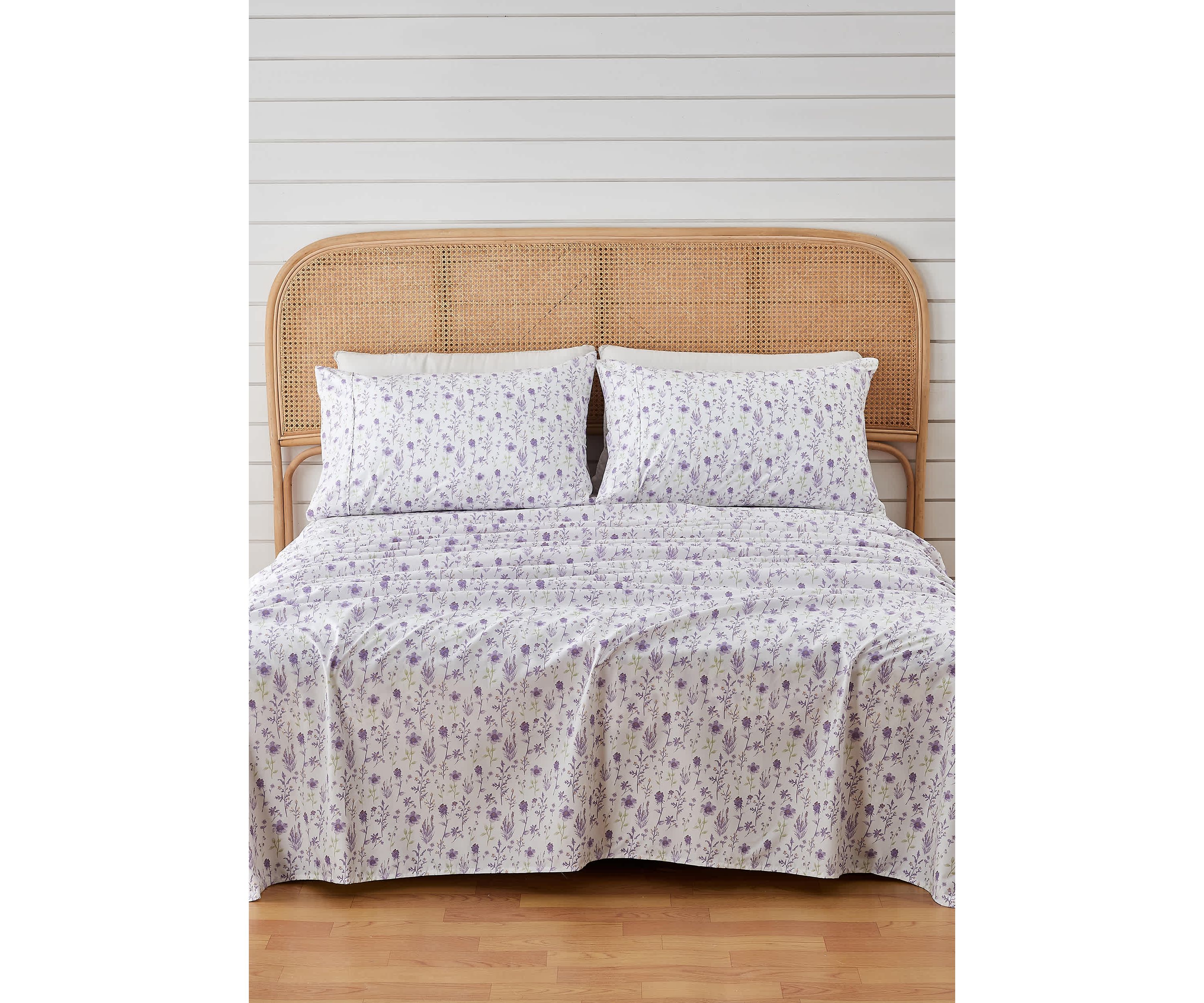 Floral Printed Microfiber Sheet Set