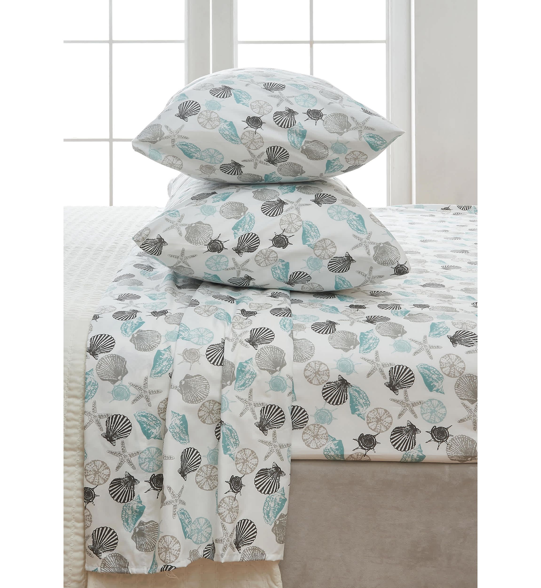 Coastal Printed Microfiber Sheet Set