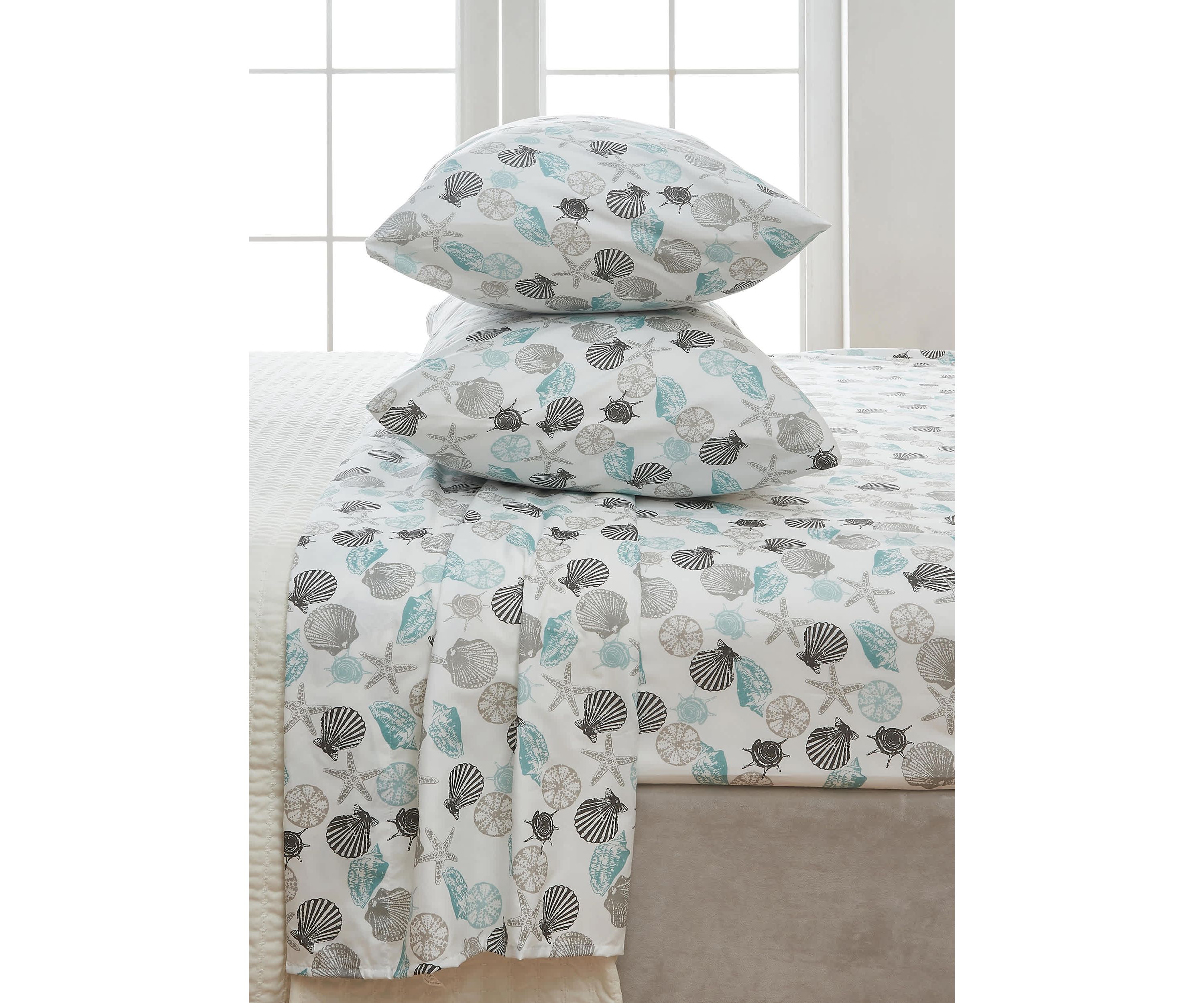 Coastal Printed Microfiber Sheet Set