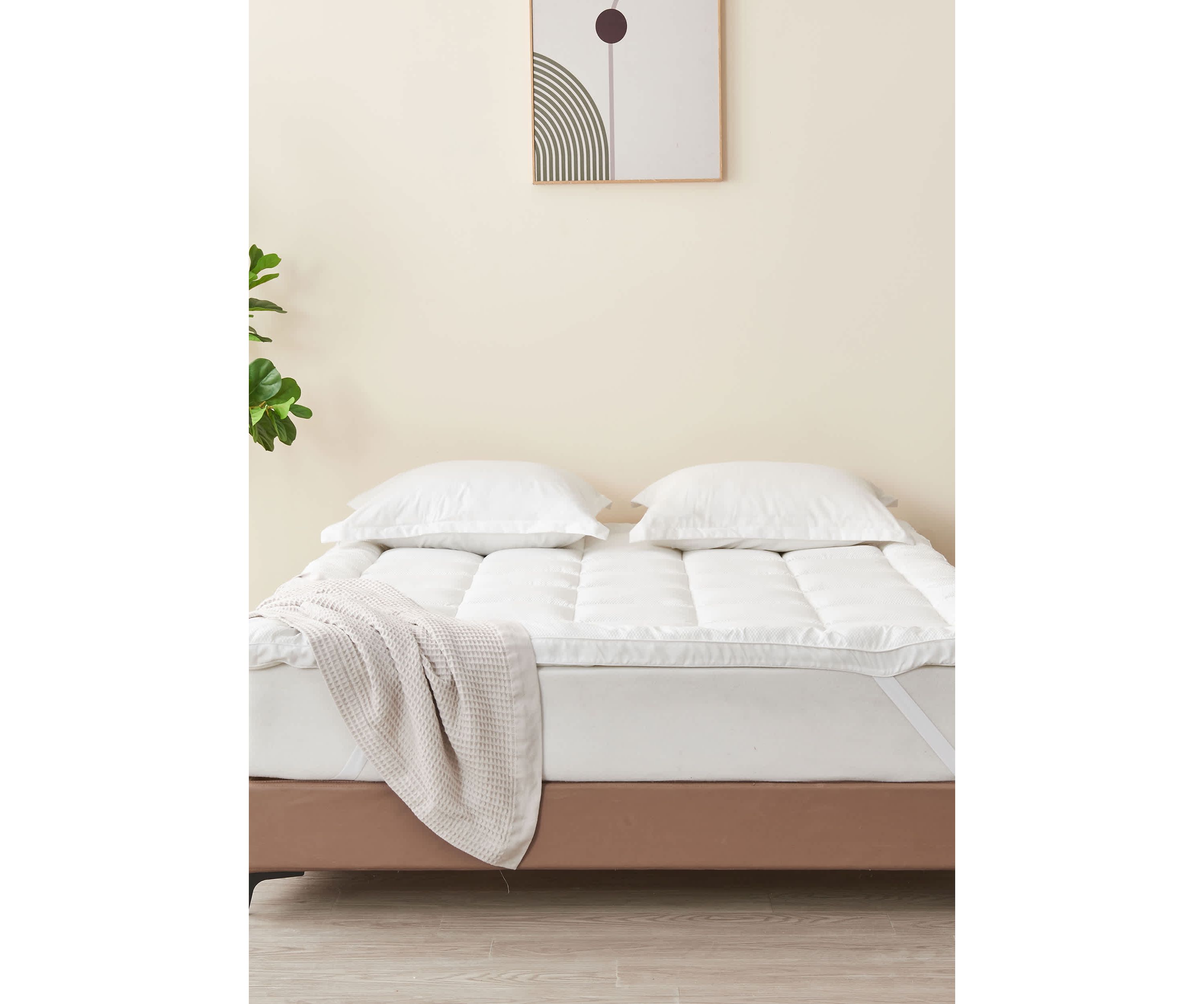 2 Inch Thick Box-Stitched Mattress Pad