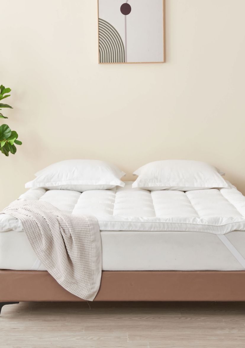2 Inch Thick Box-Stitched Mattress Pad