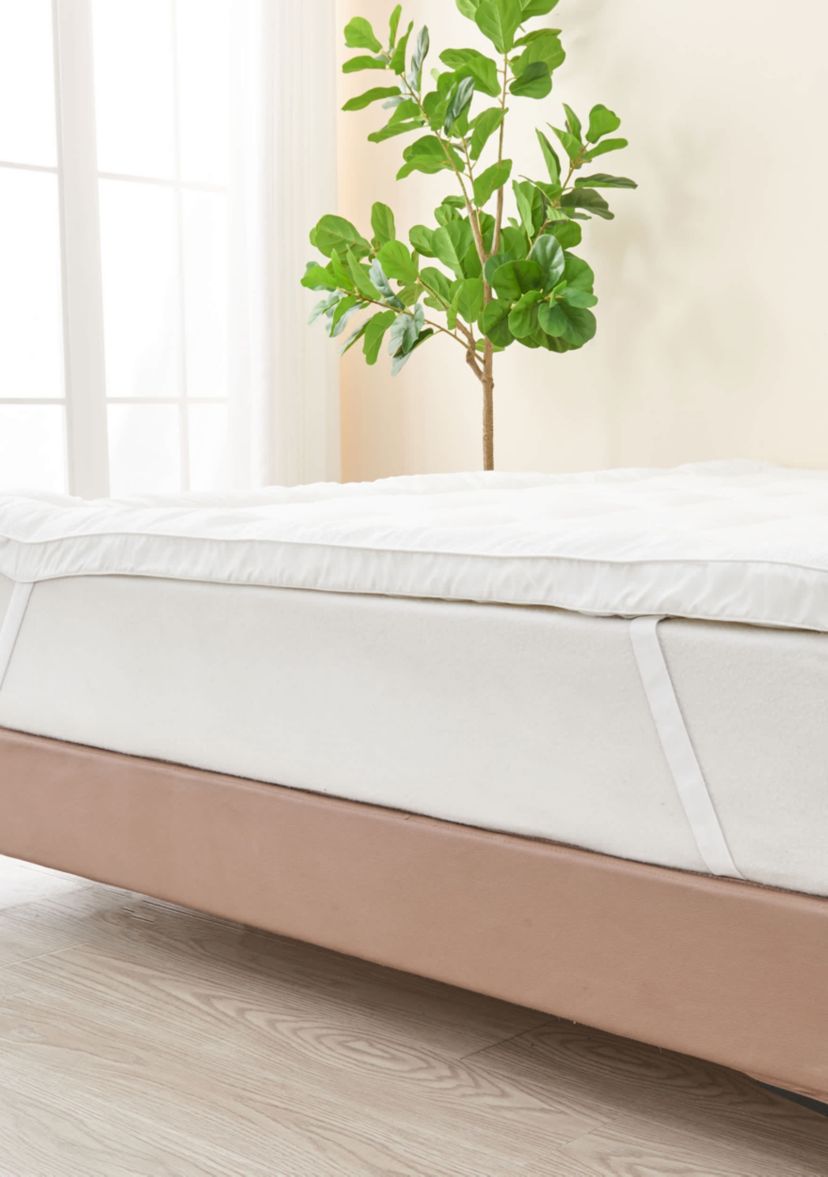 2 Inch Thick Box-Stitched Mattress Pad
