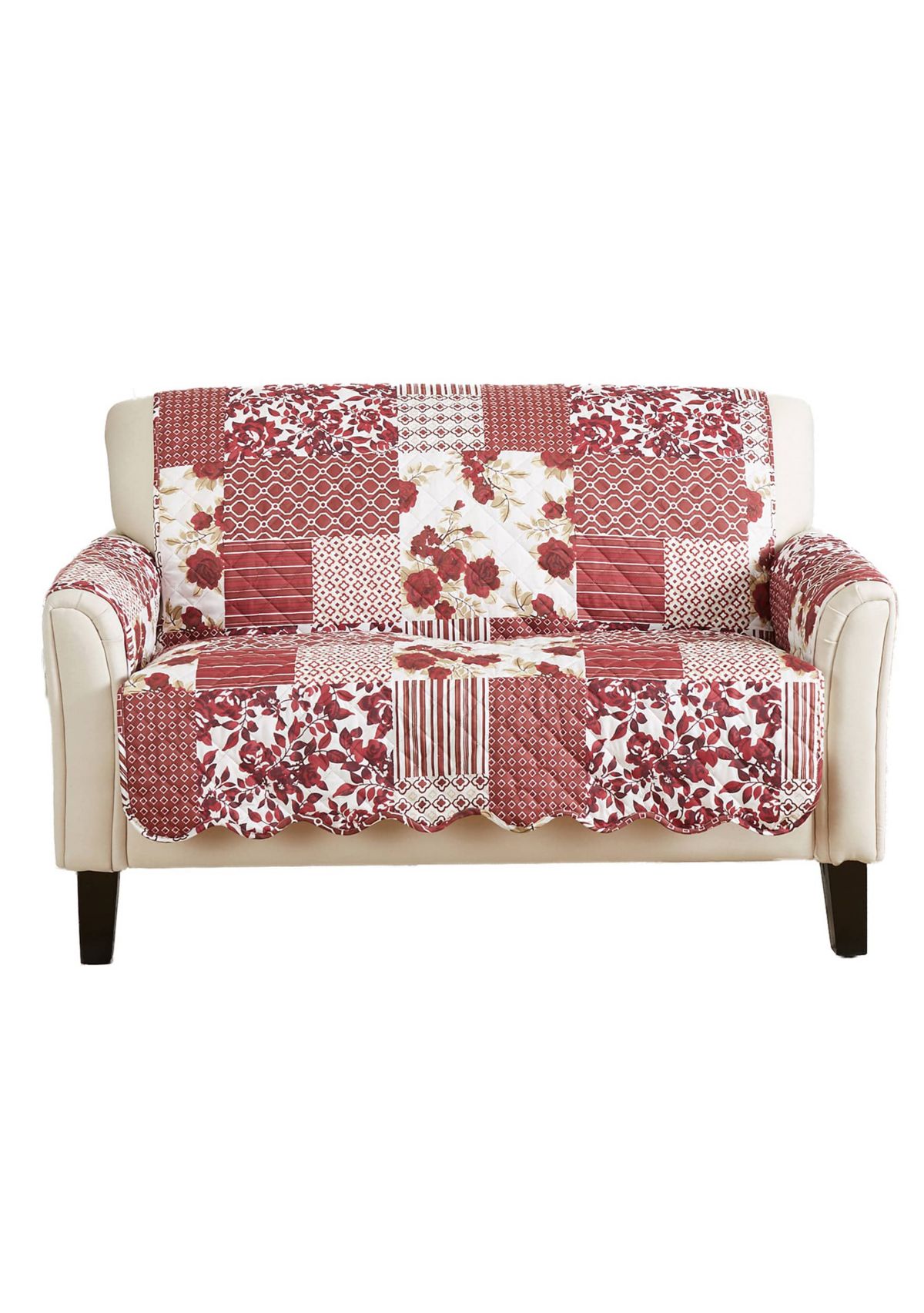 Floral Patchwork Loveseat Furniture Protector