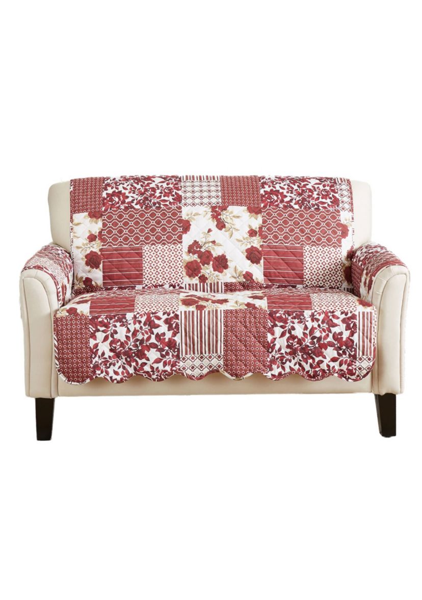 Floral Patchwork Loveseat Furniture Protector
