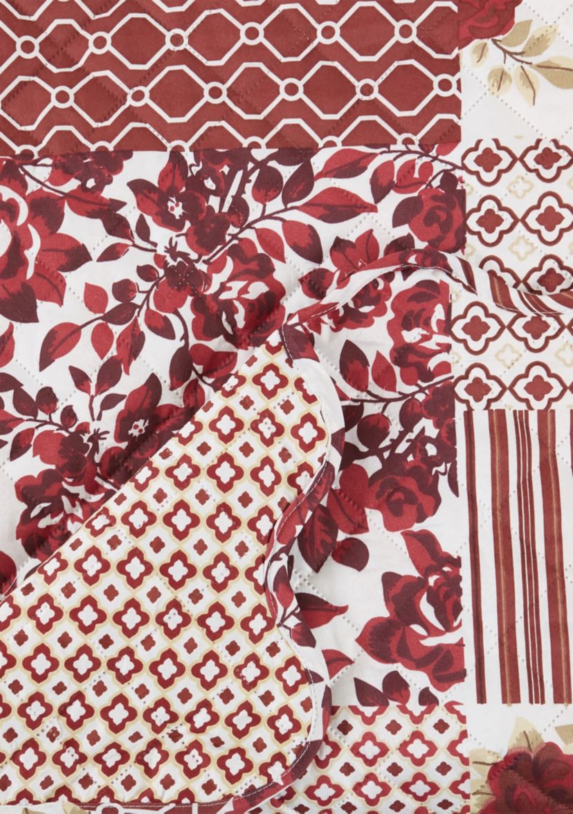Floral Patchwork Loveseat Furniture Protector