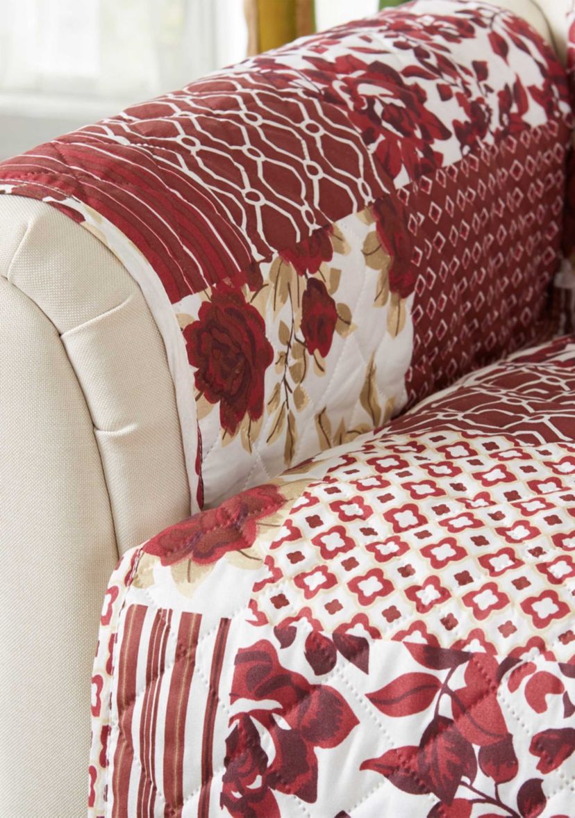 Floral Patchwork Loveseat Furniture Protector