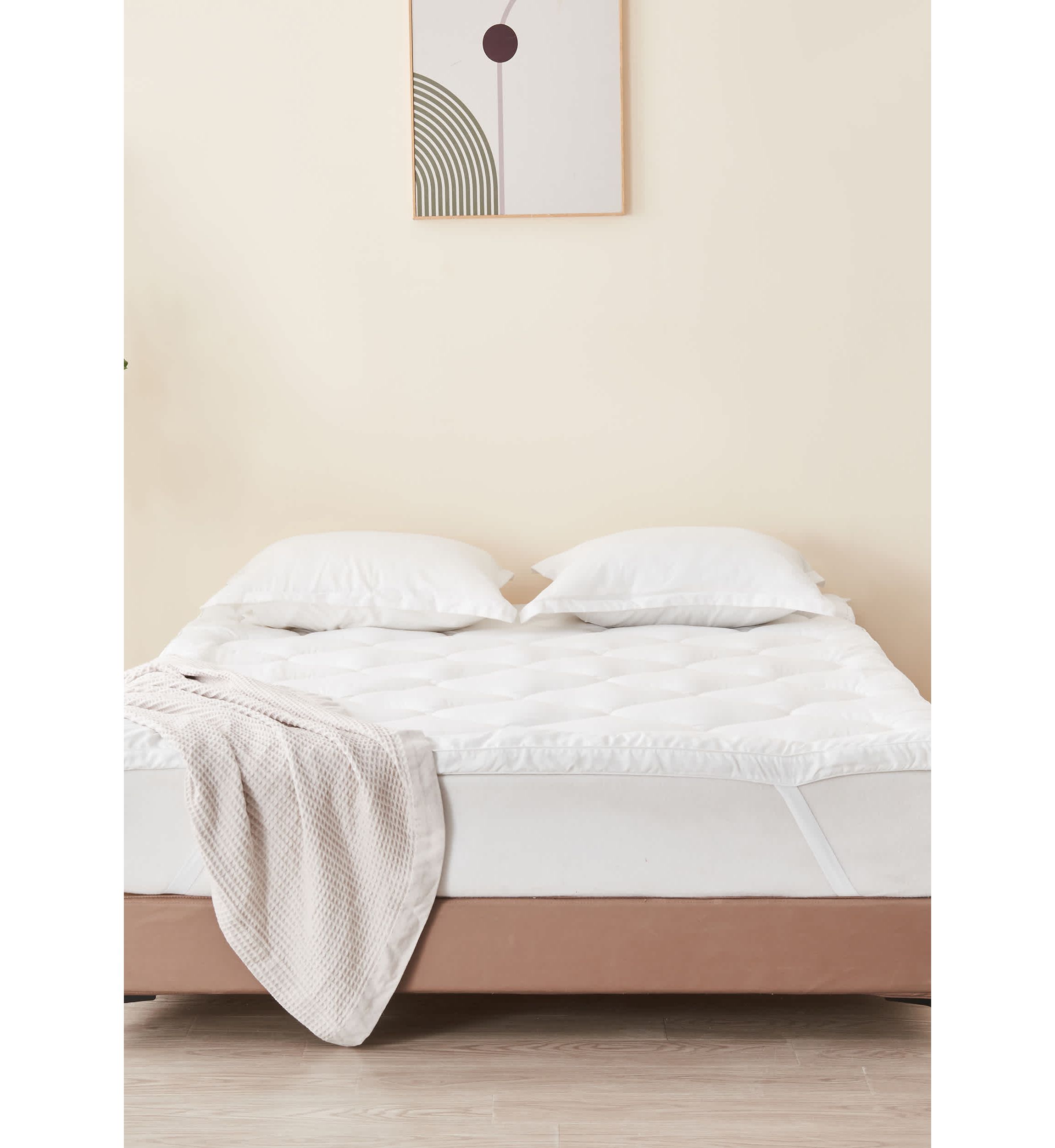 Thick Wave-Stitched Mattress Pad