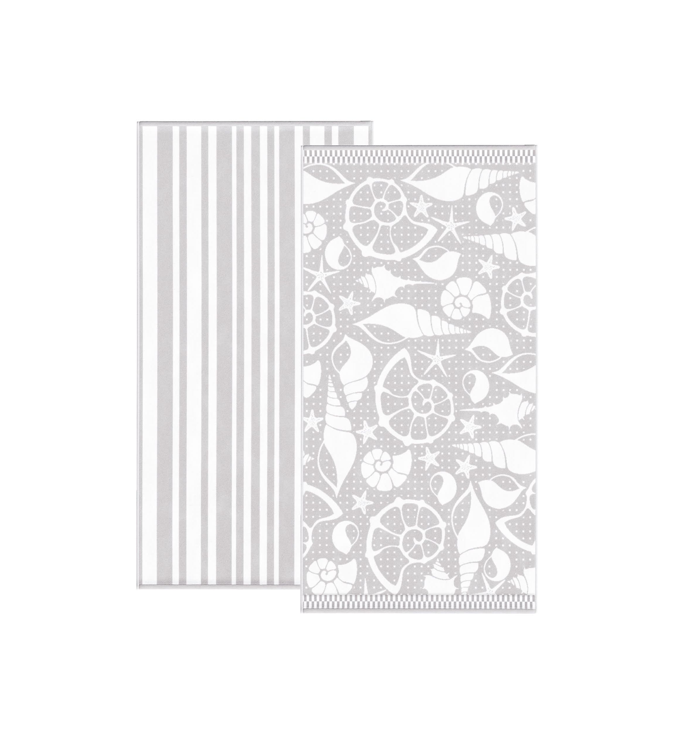 Cotton Printed Beach Towels, 2 Pack