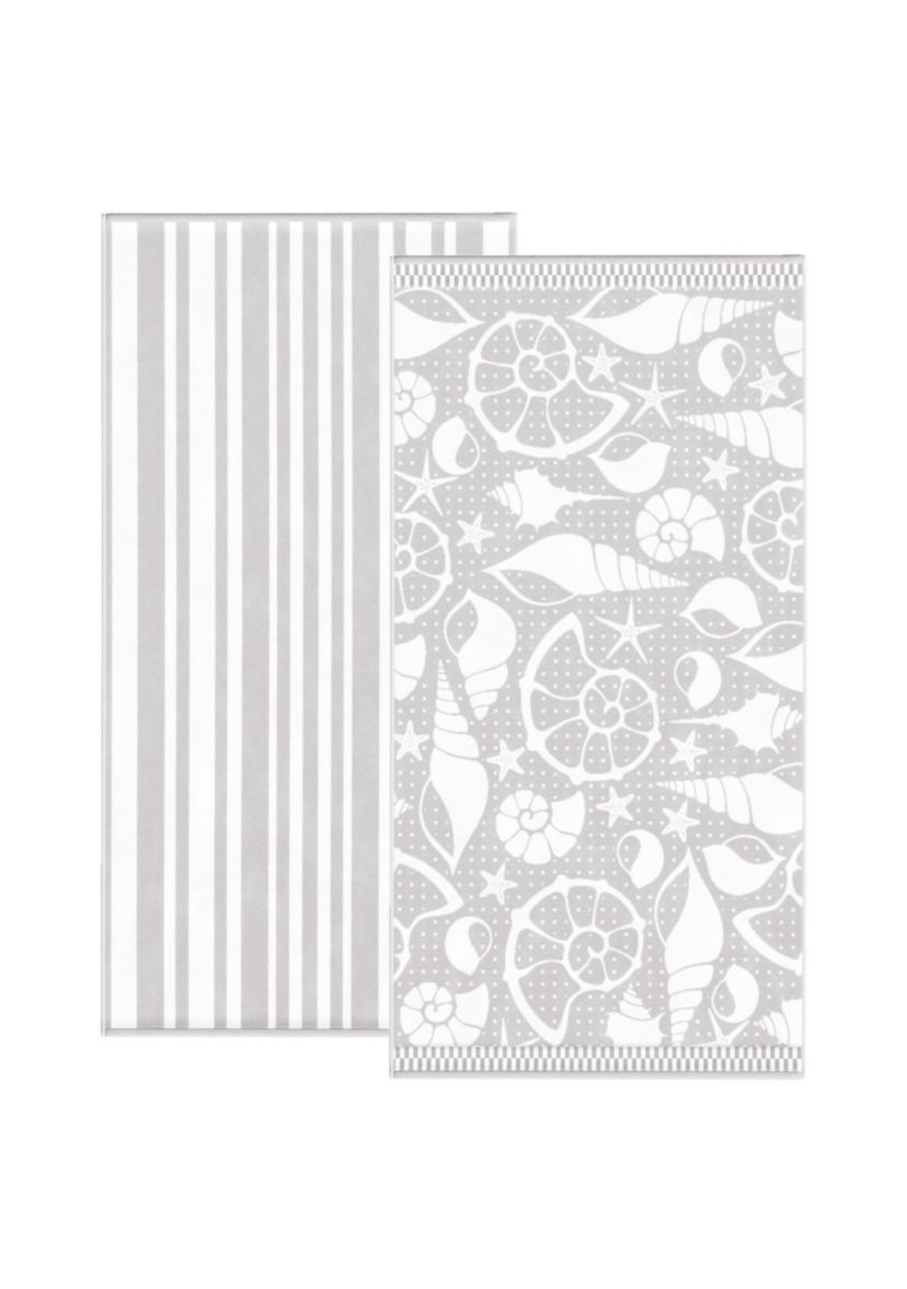 Cotton Printed Beach Towels, 2 Pack