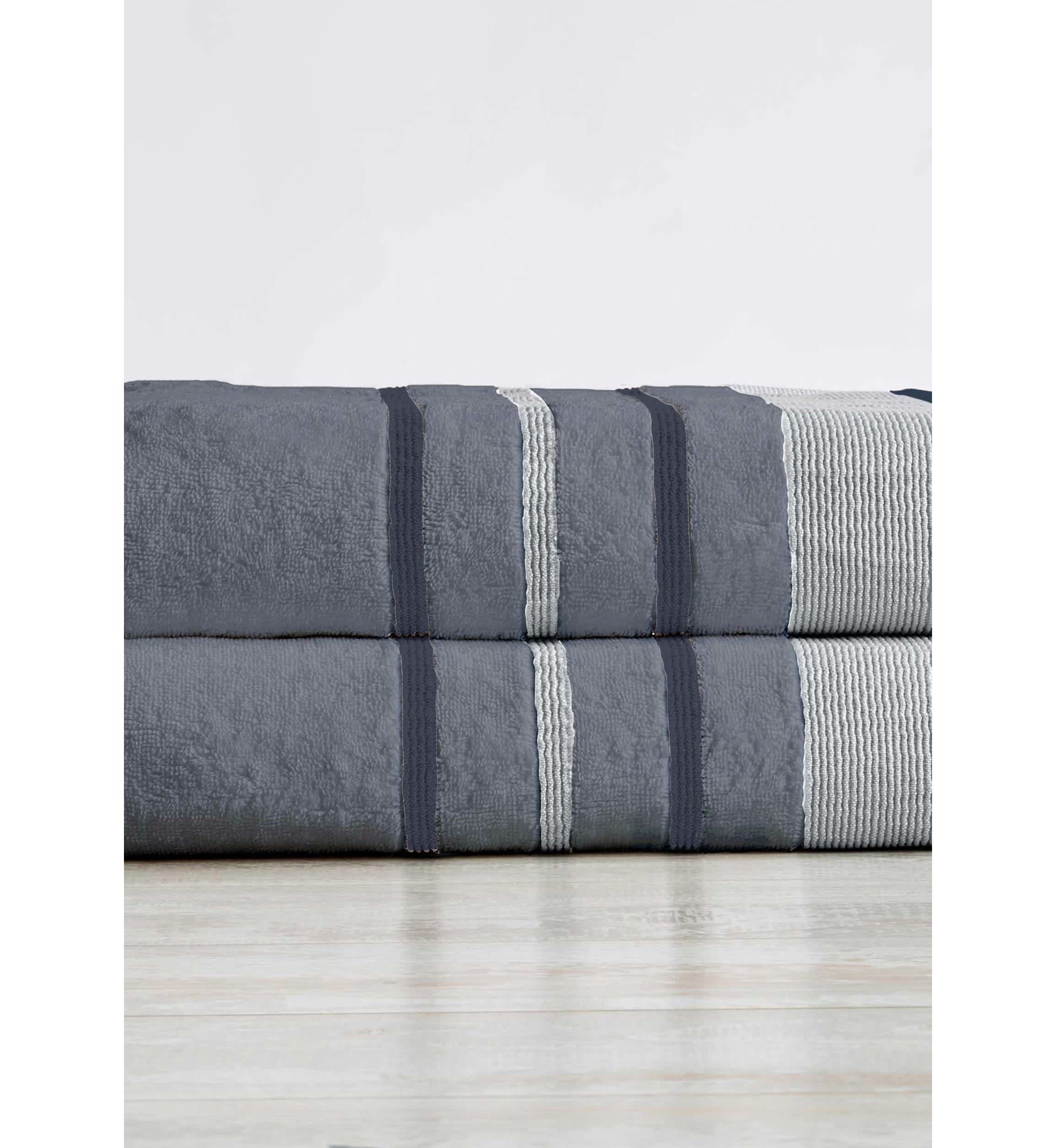 Decorative 2 Pack Bath Sheet