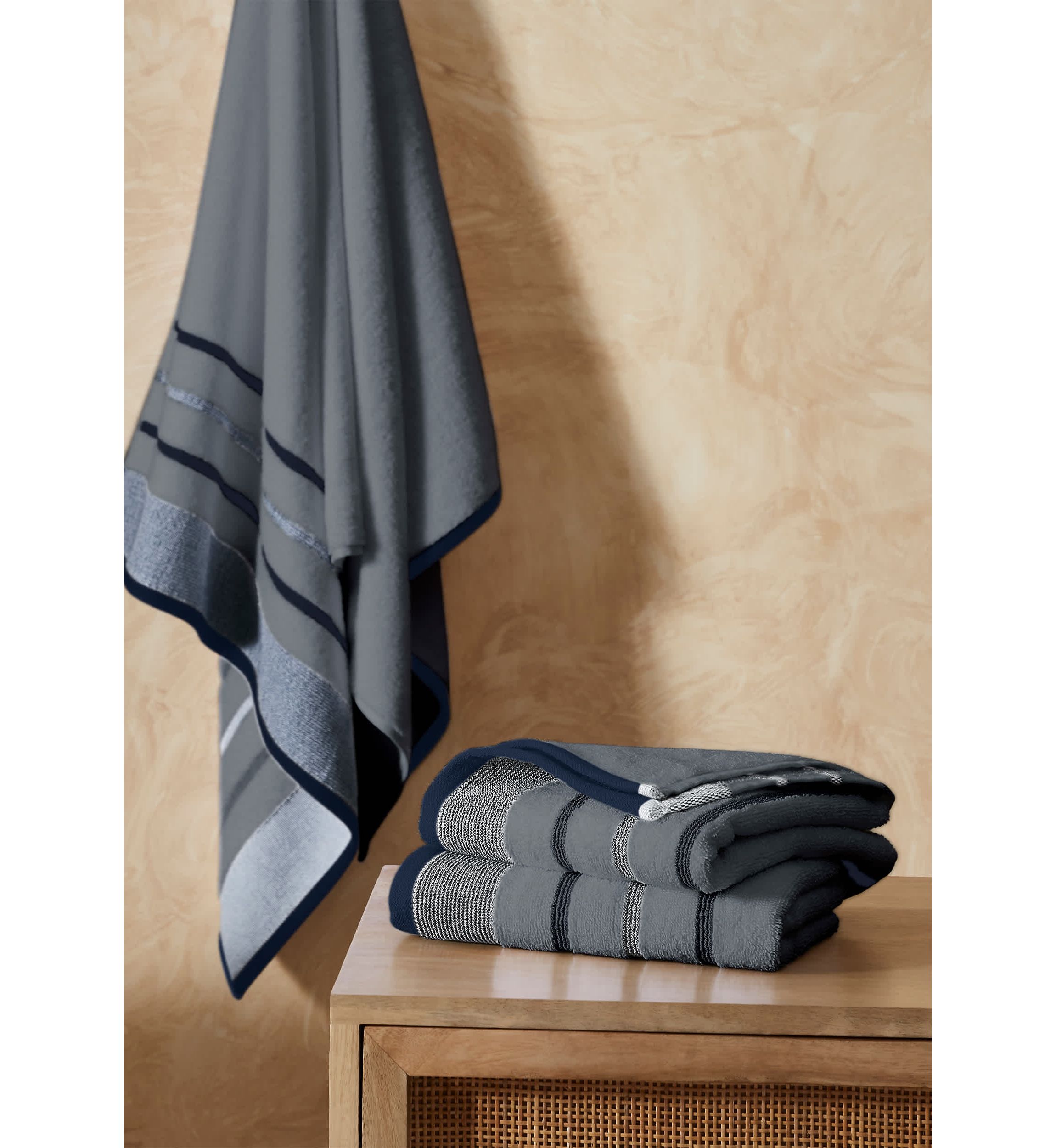 Decorative 2 Pack Bath Sheet