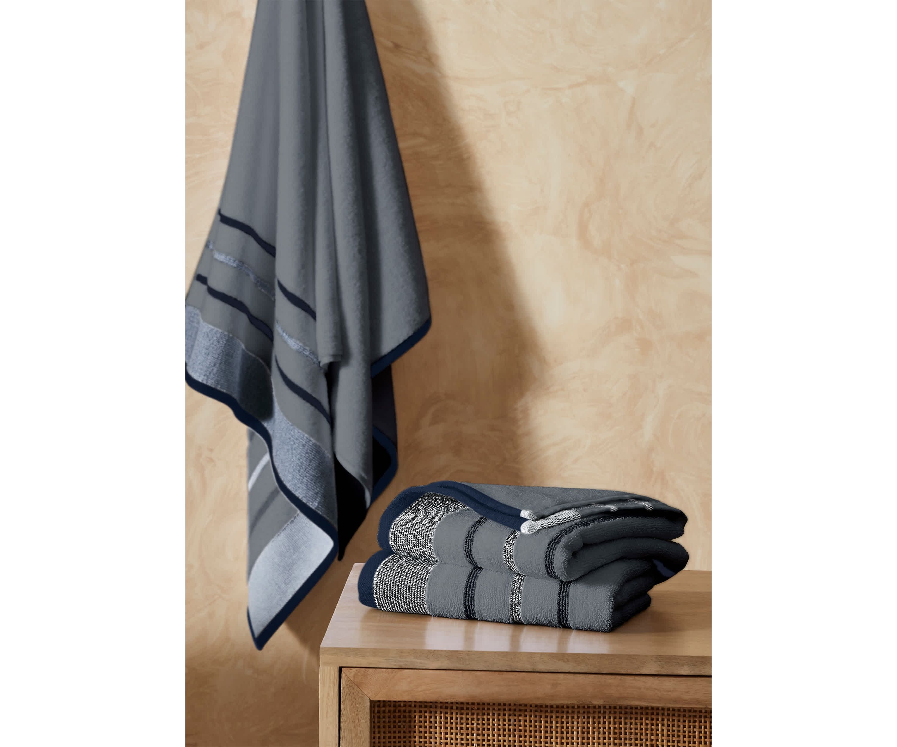 Decorative 2 Pack Bath Sheet