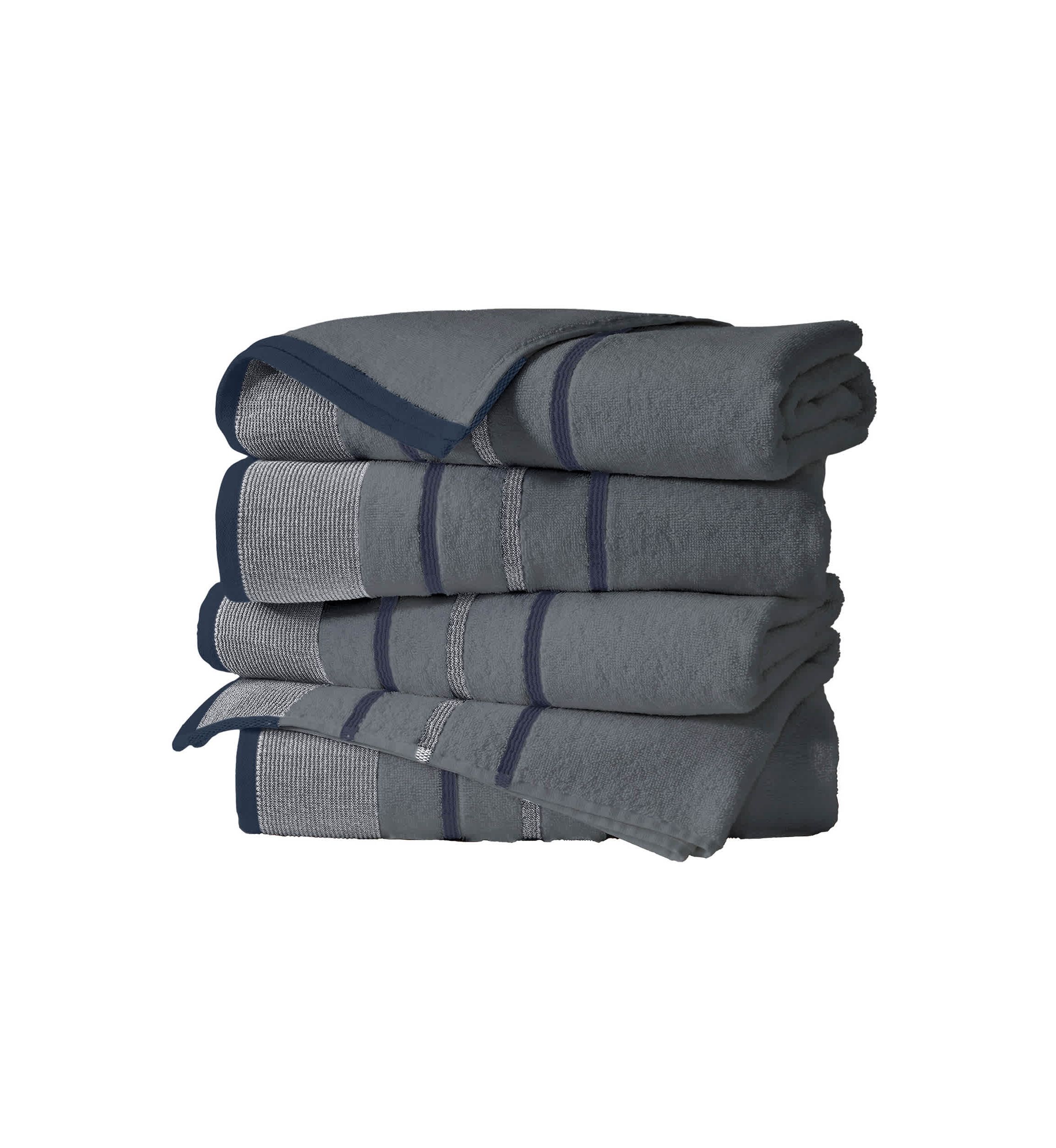 Decorative 4 Pack Bath Towels
