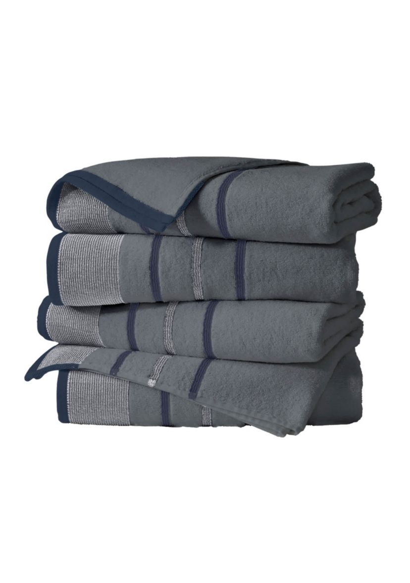 Decorative 4 Pack Bath Towels