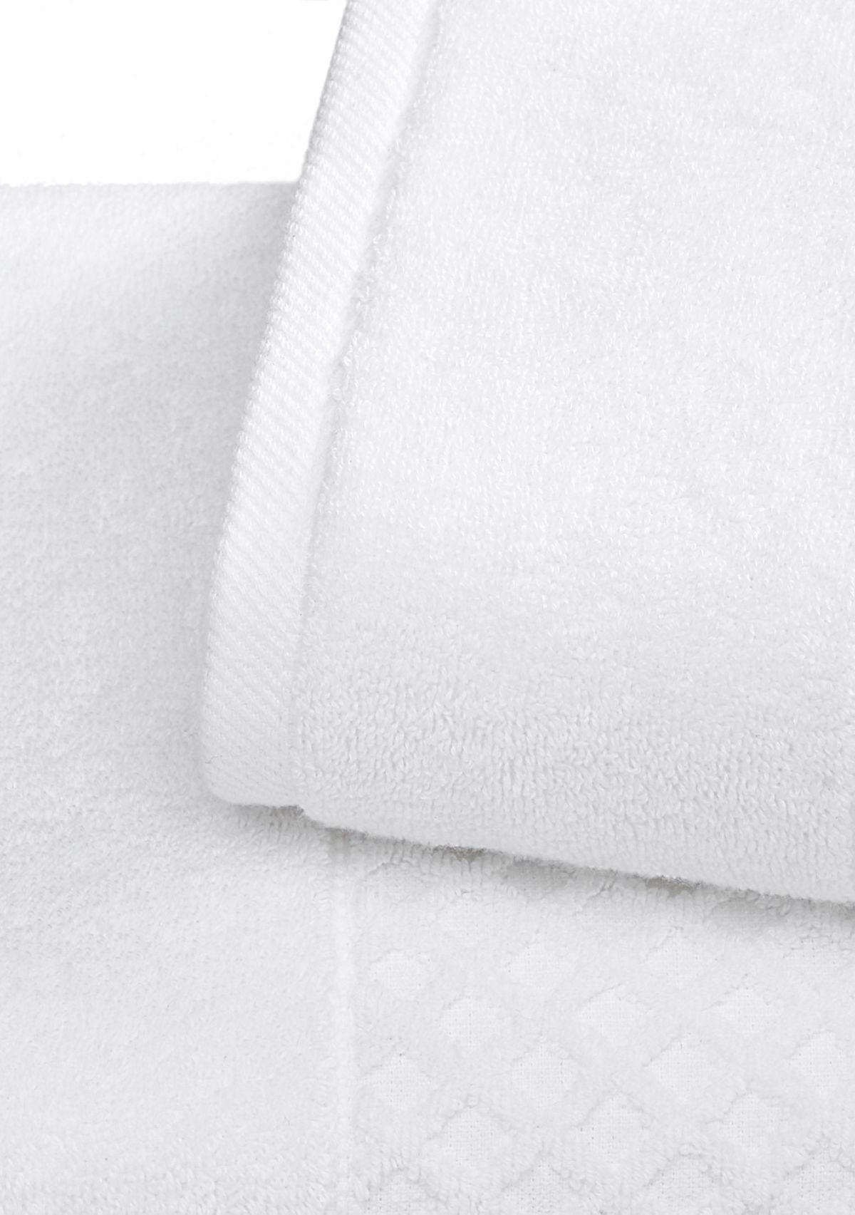 100% Cotton Waffle Diamond 4 Pack Bath Towels