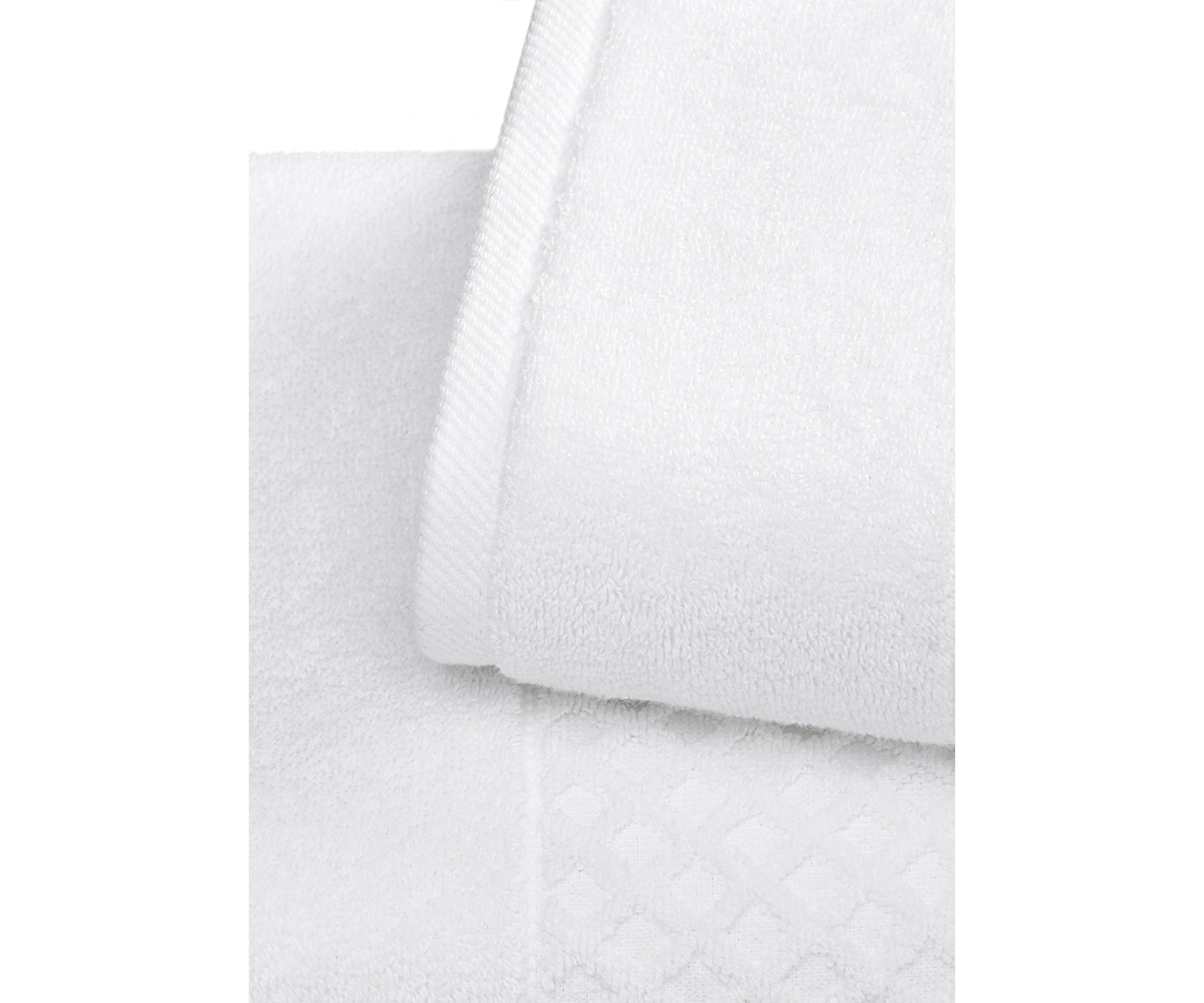 100% Cotton Waffle Diamond 4 Pack Bath Towels