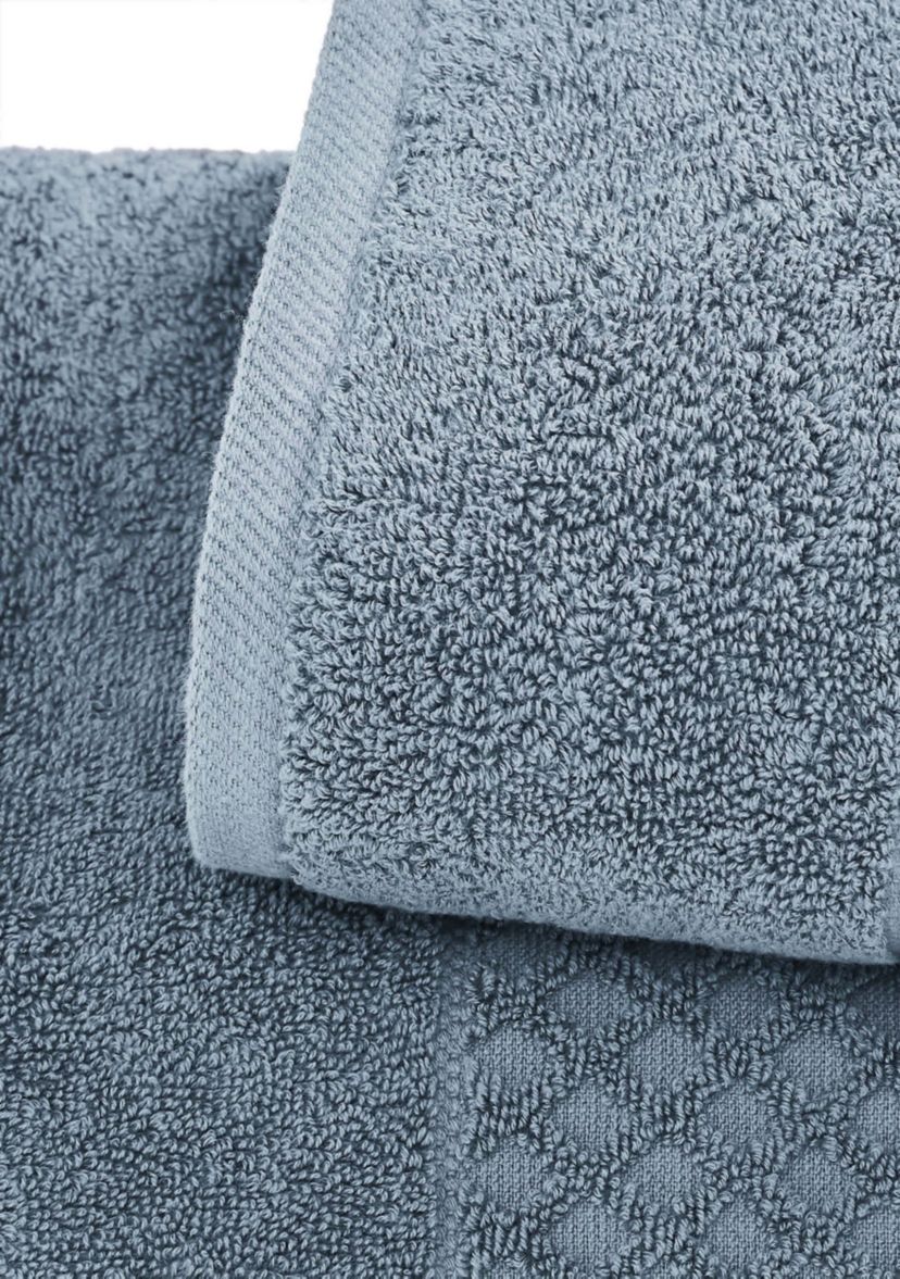 100% Cotton Waffle Diamond 4 Pack Bath Towels