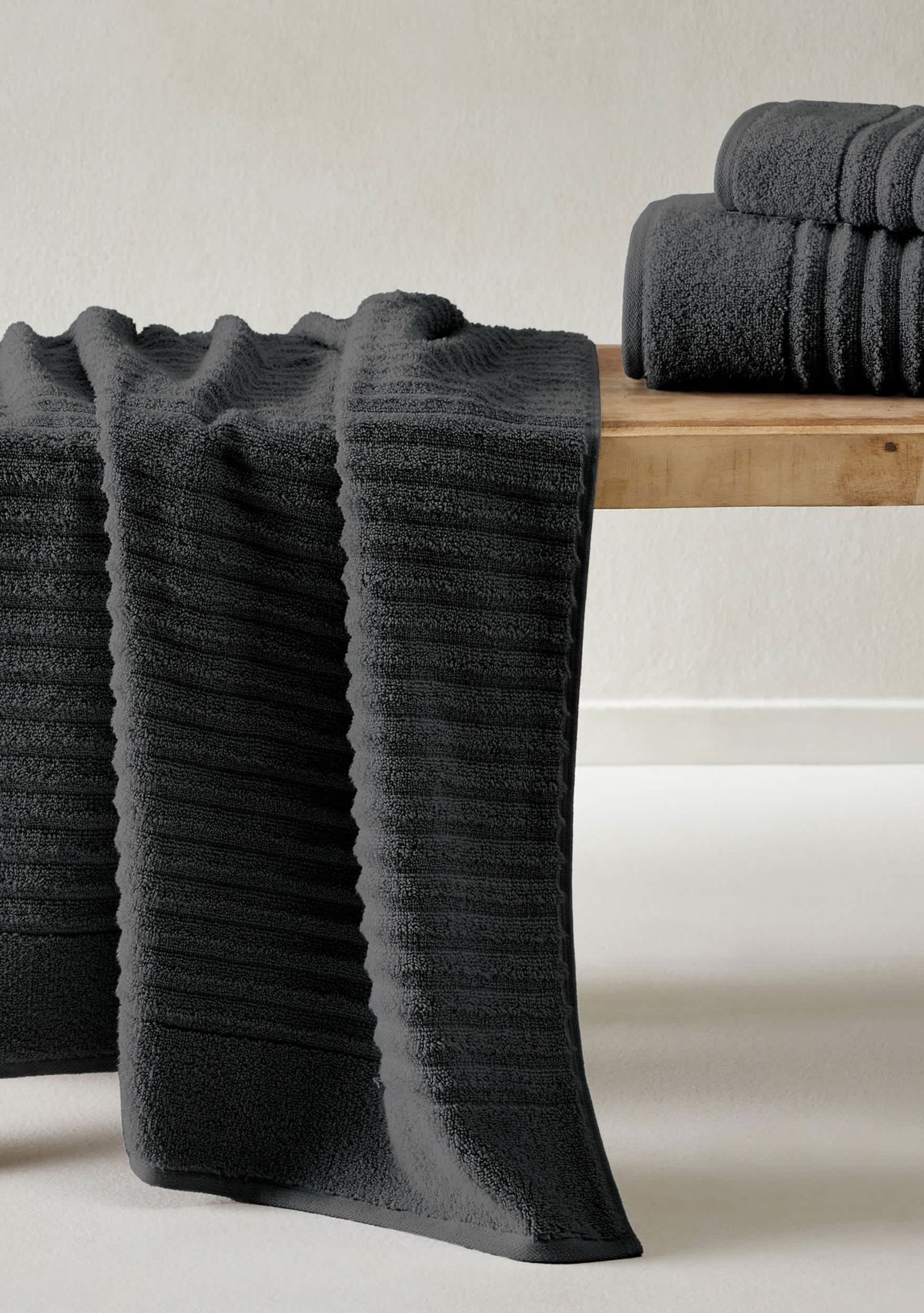 100% Cotton Ribbed 6 Pack Hand Towel