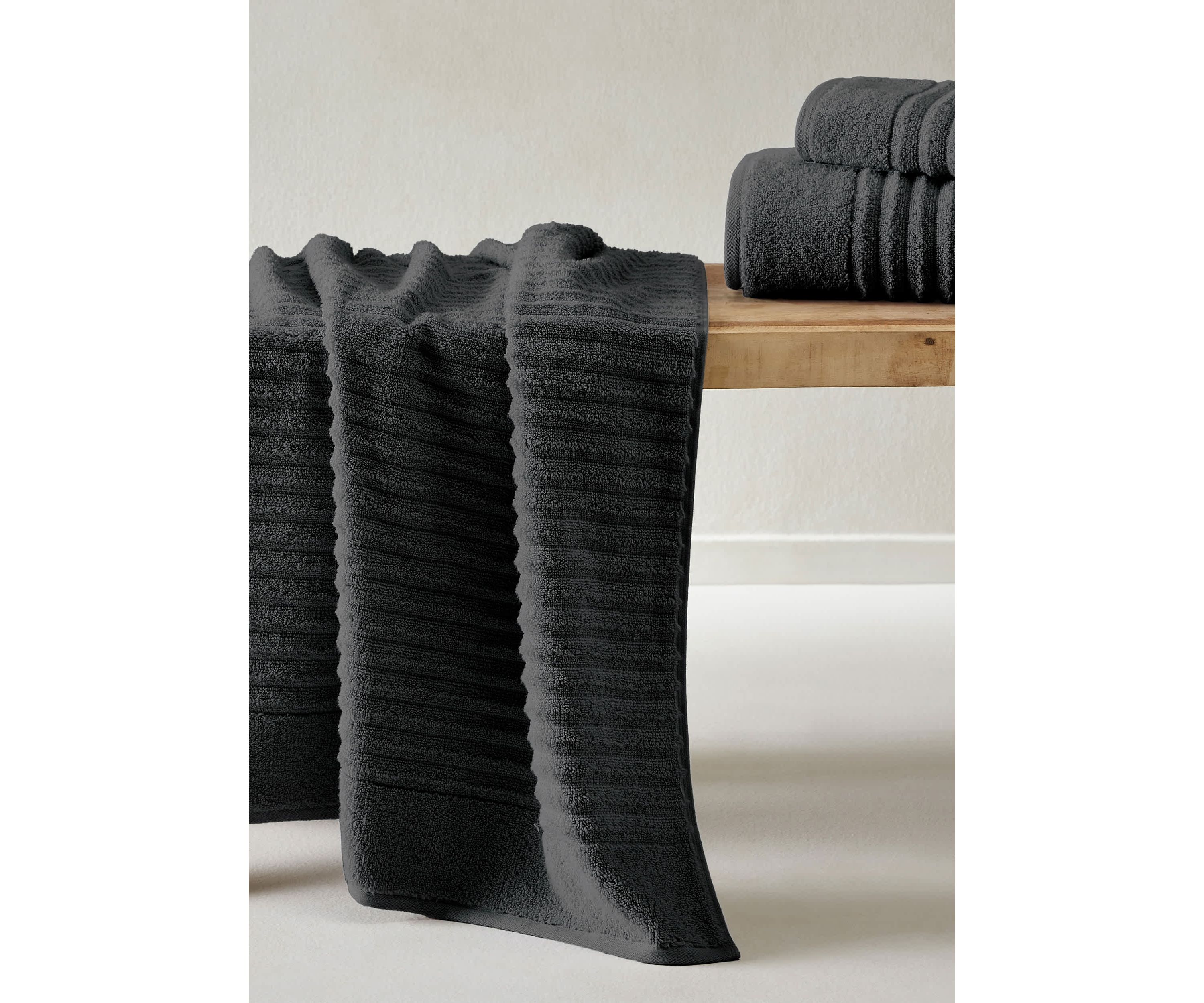 100% Cotton Ribbed 6 Pack Hand Towel