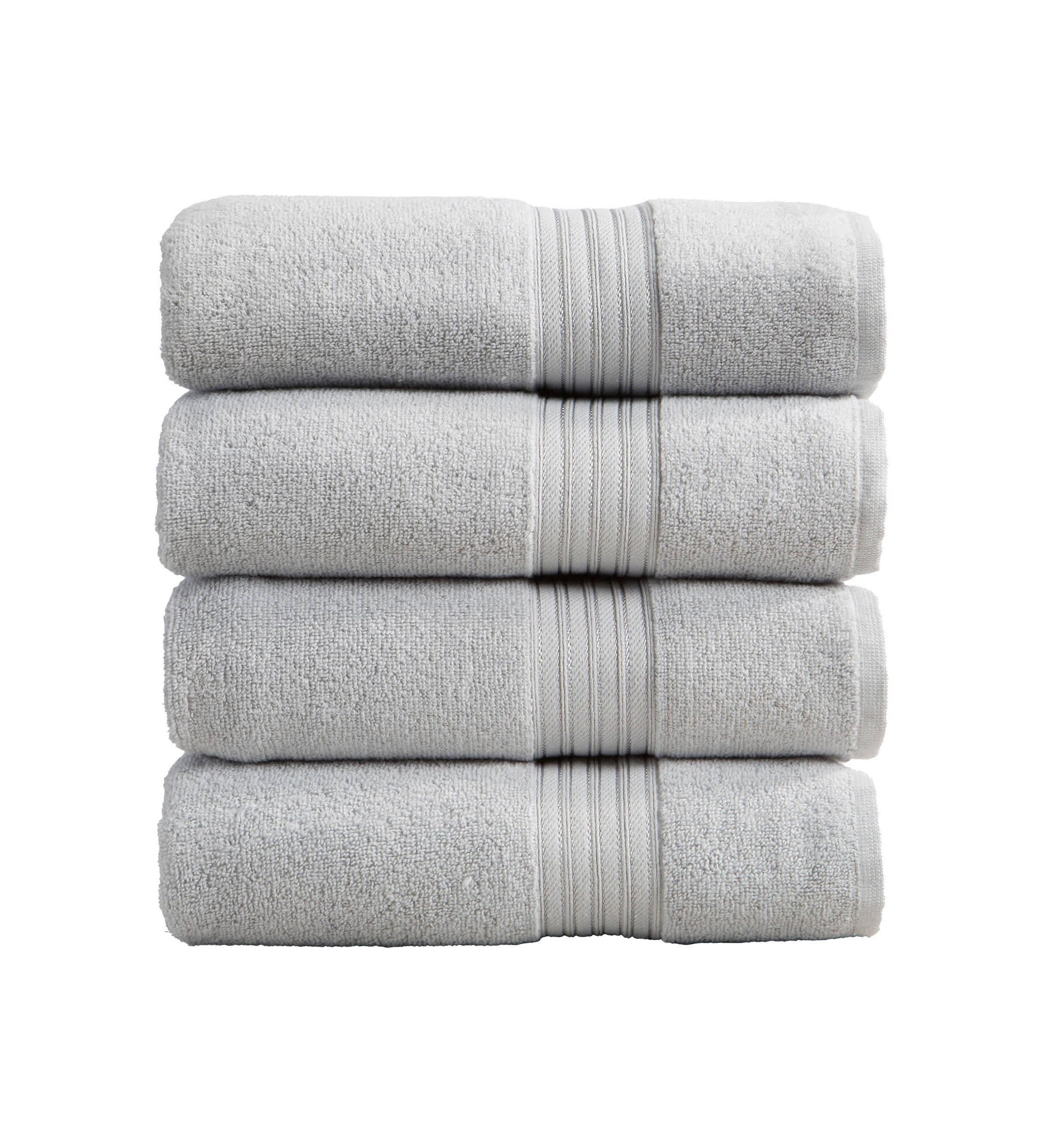 100% Cotton Terry 4 Pack Bath Towels