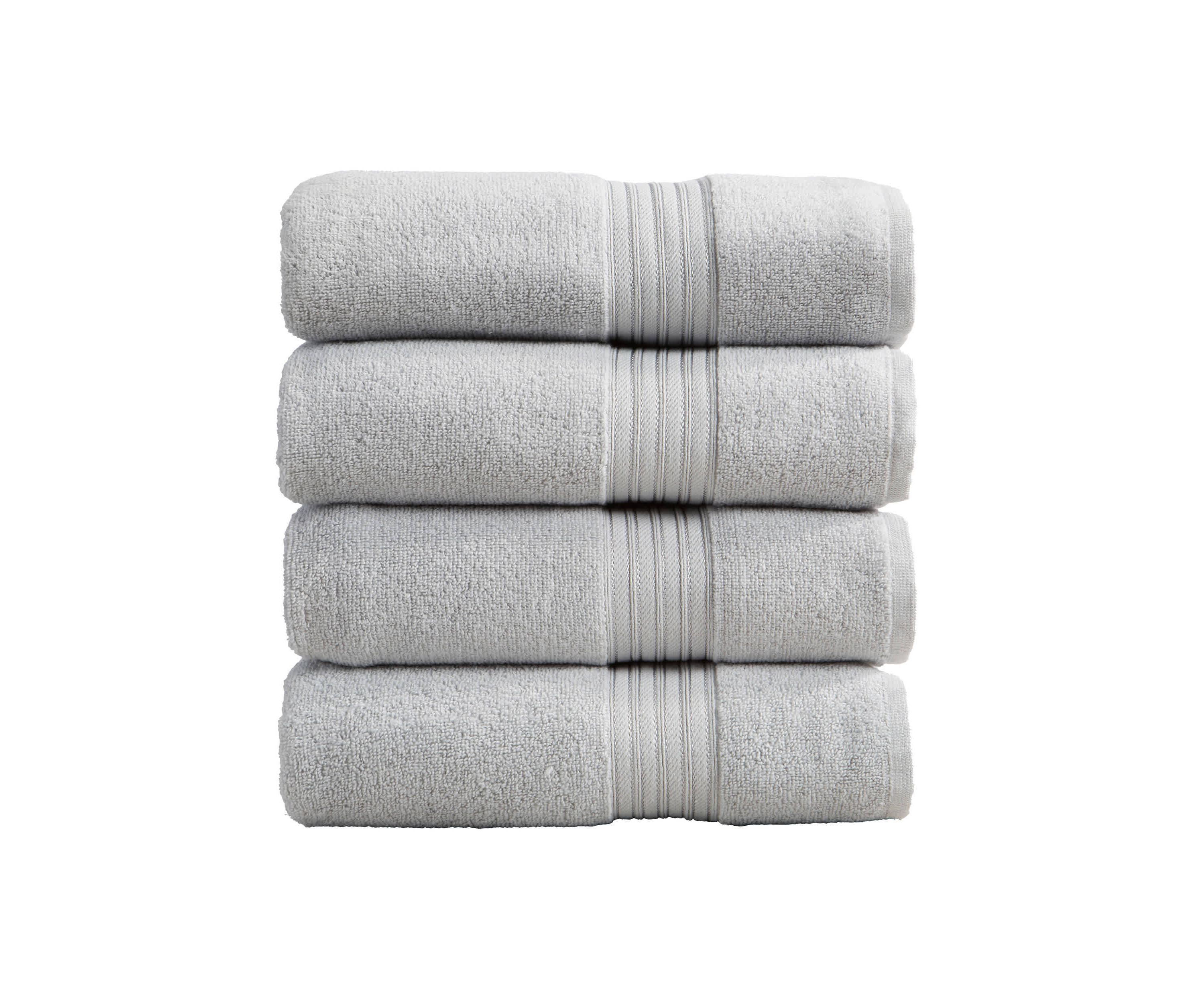 100% Cotton Terry 4 Pack Bath Towels