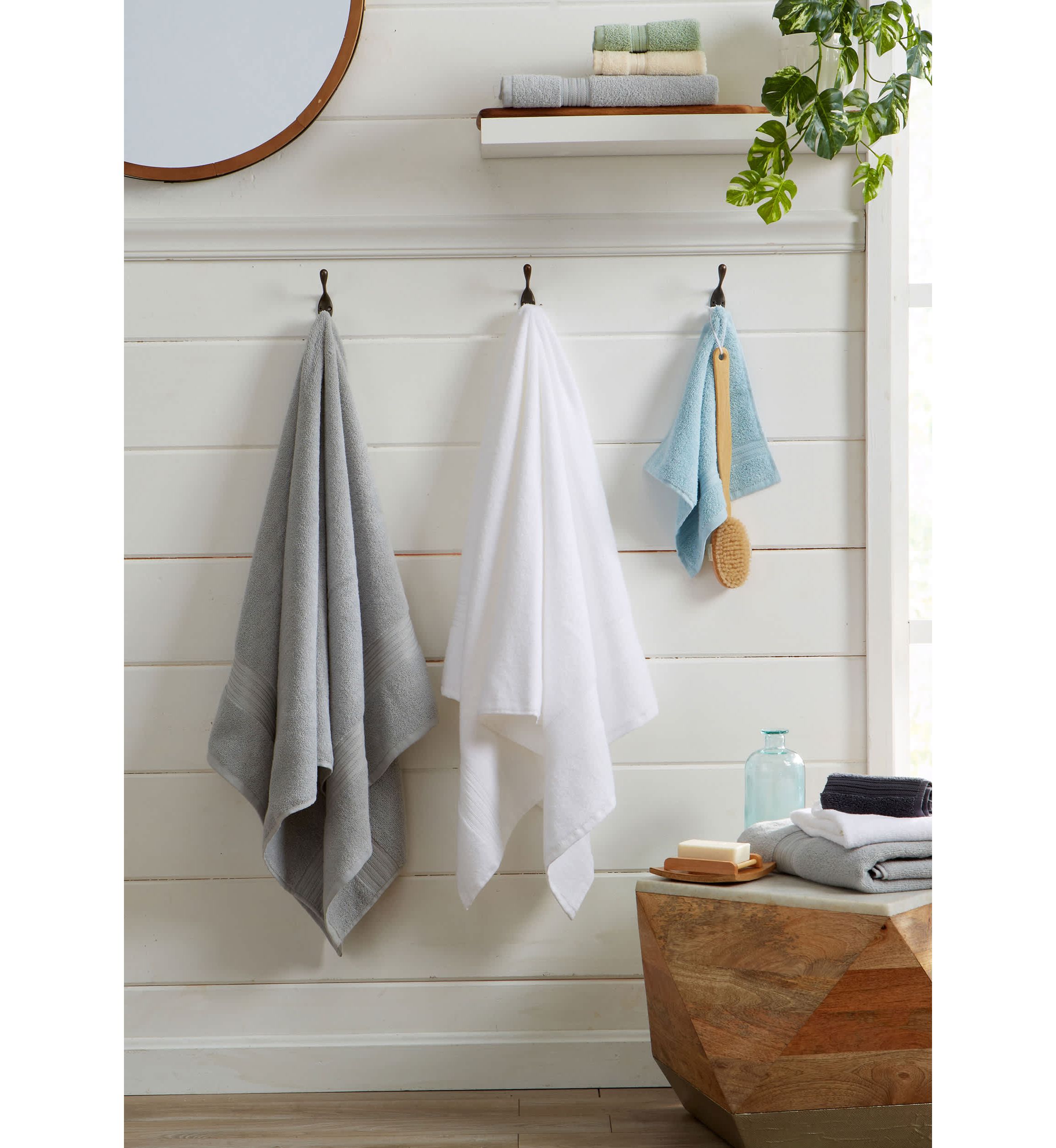 100% Cotton Terry 4 Pack Bath Towels
