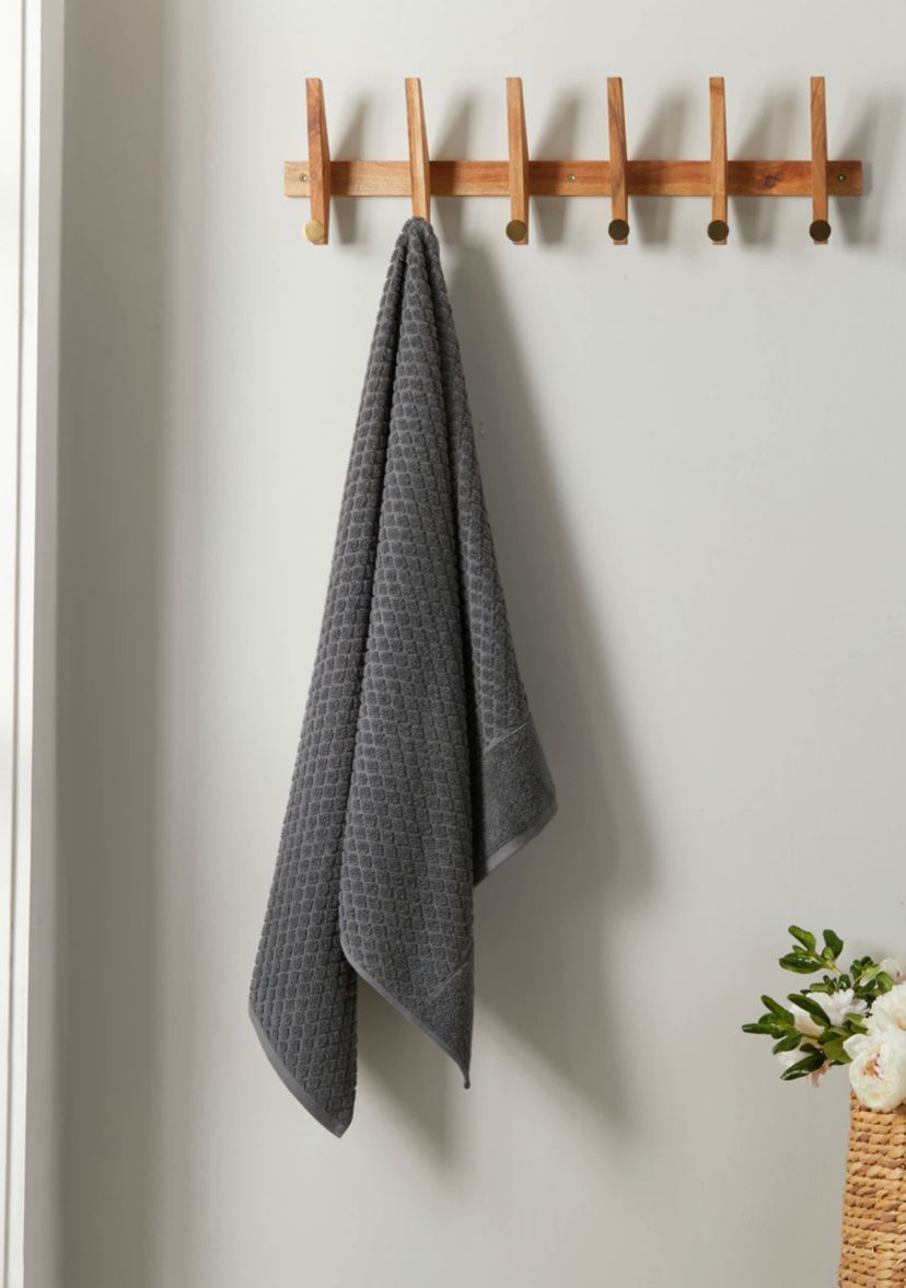 100% Cotton Waffle Diamond Bath Towel