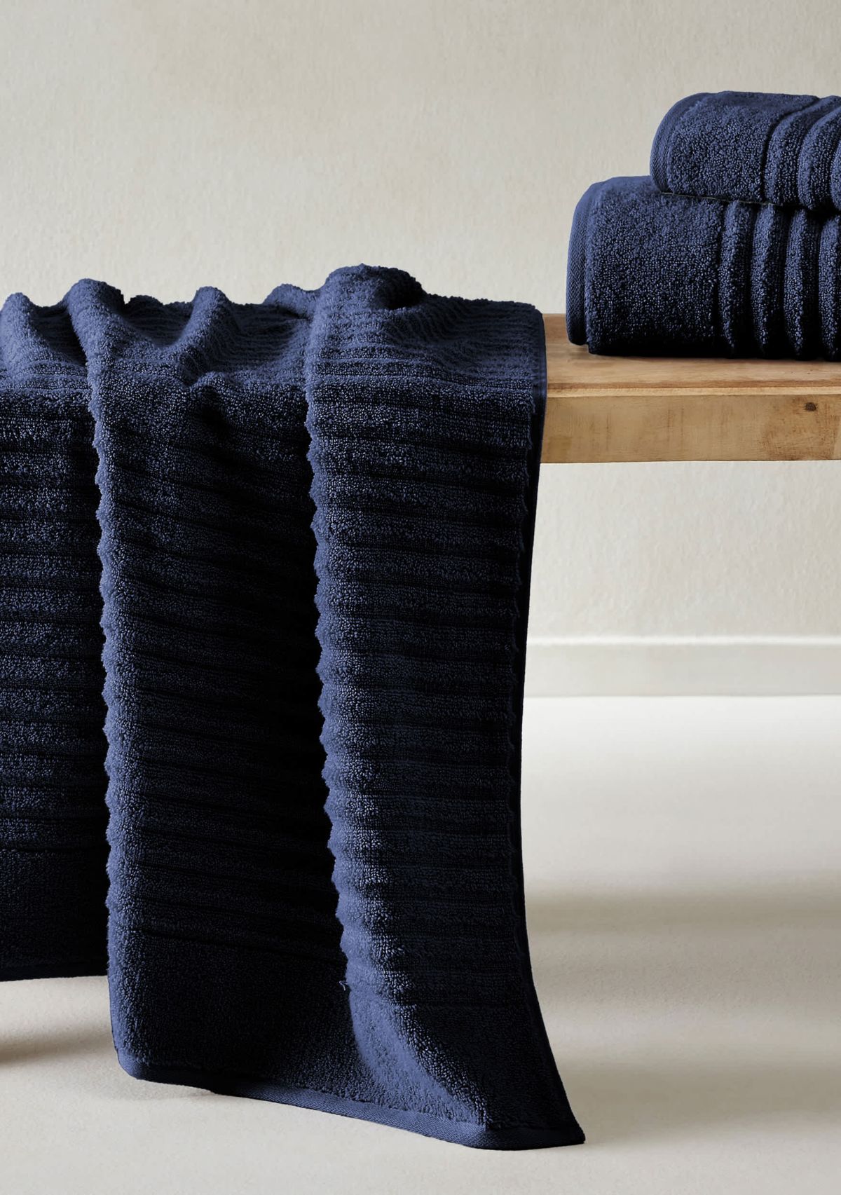 100% Cotton Ribbed 6-Piece Towel Set